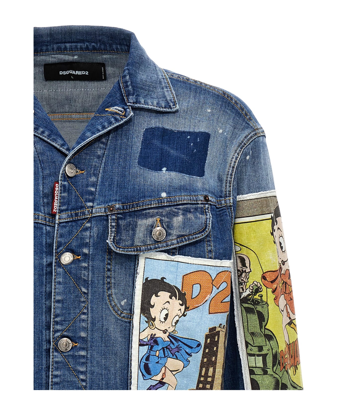 Dsquared2 'betty Boop' Jacket - Blue