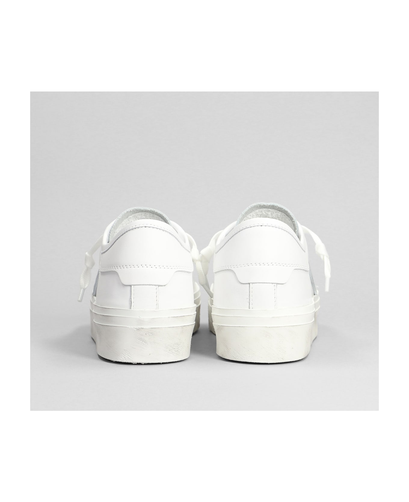 Philippe Model Paris Haute Low Sneakers In White Leather - white スニーカー