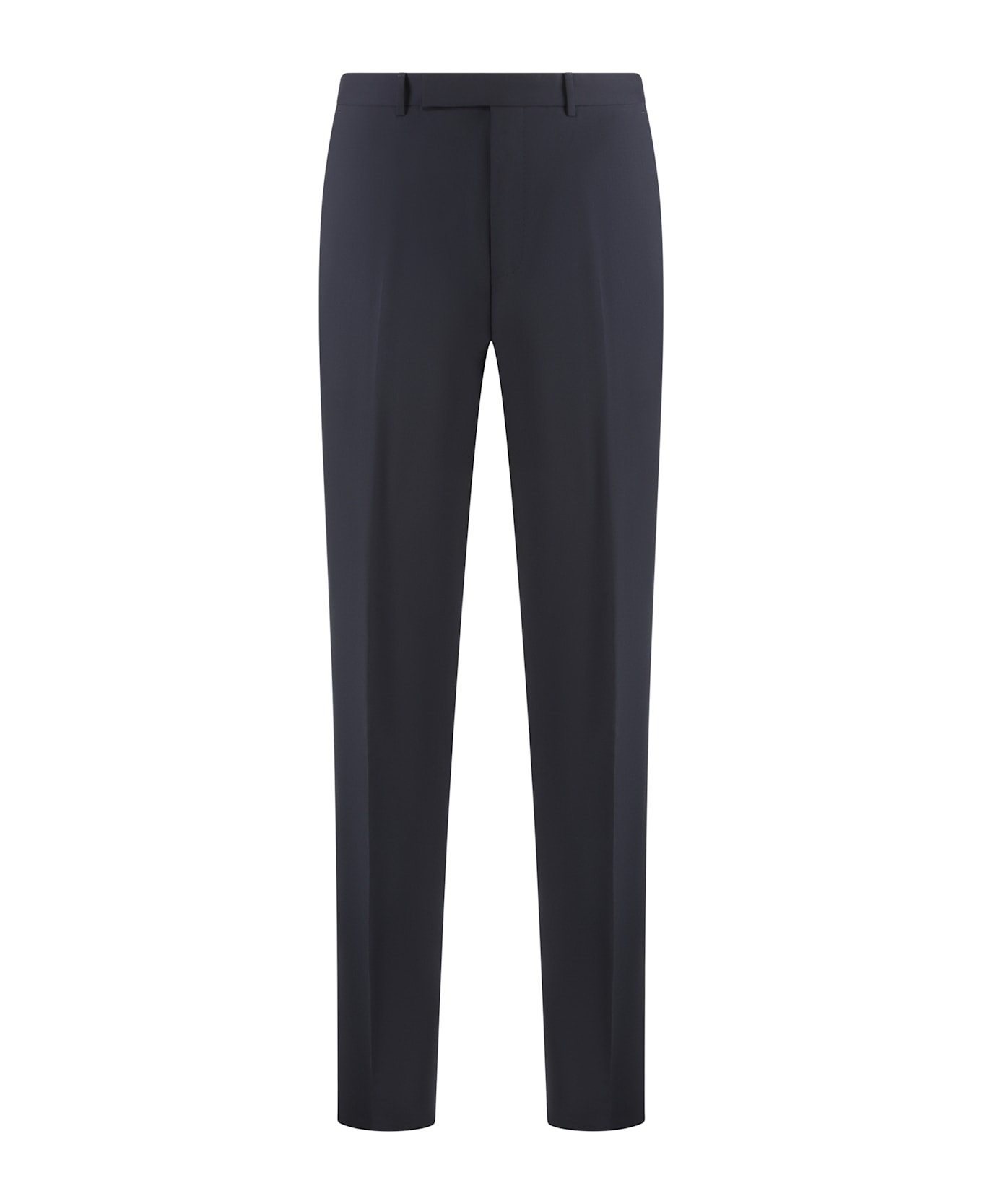 Zegna Wool Tailored Trousers - blue