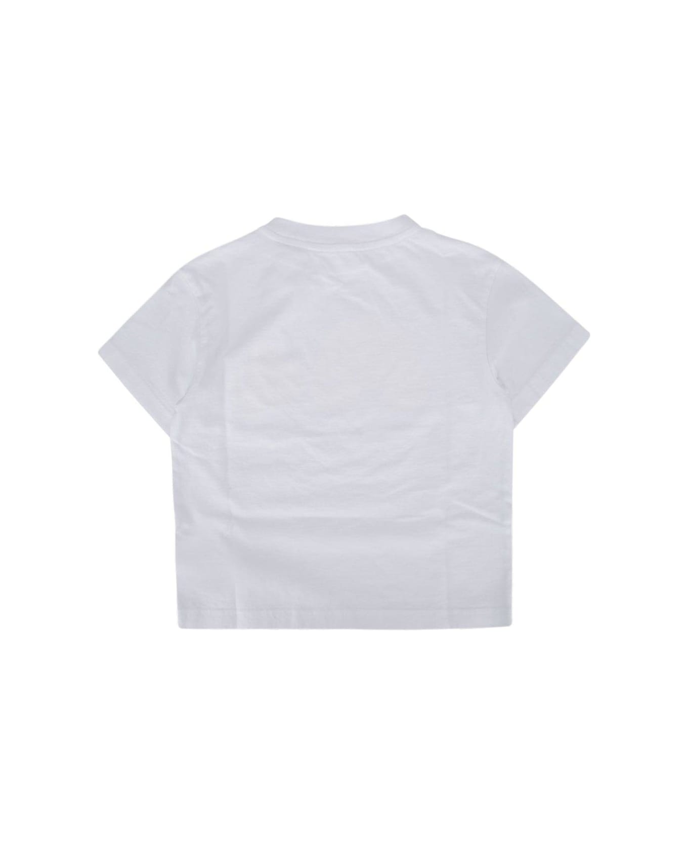 Palm Angels Bear Printed Crewneck T-shirt - White