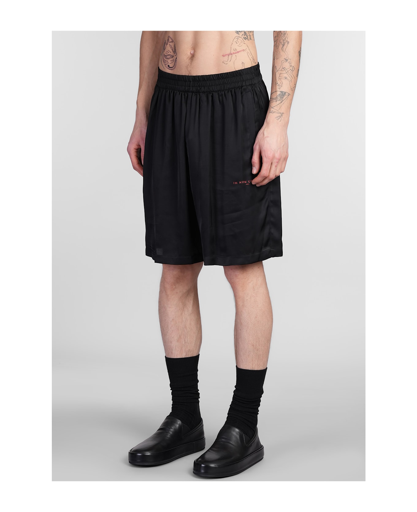 ih nom uh nit Shorts In Black Viscose - black