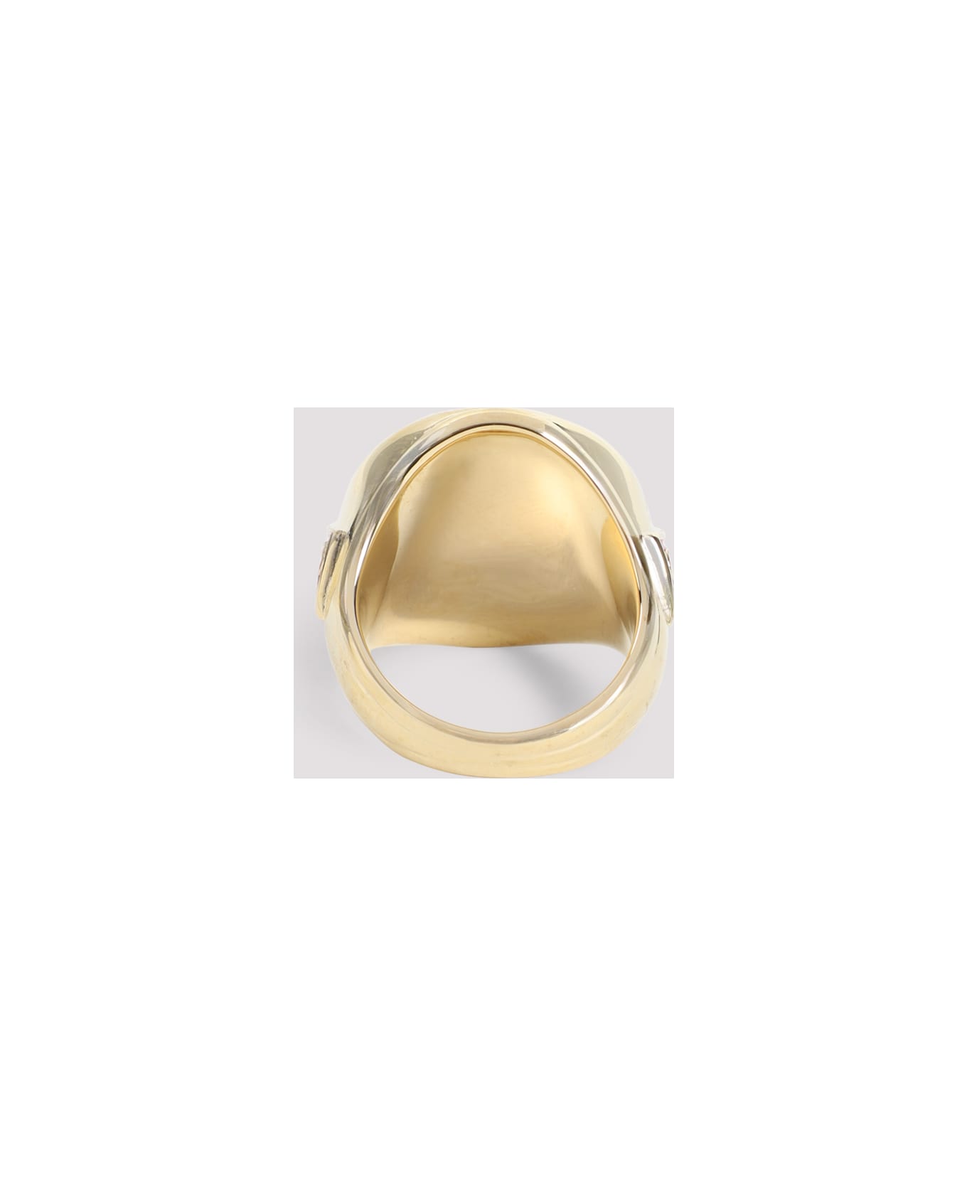 Casablanca Sports Medallion Ring - Gold Red