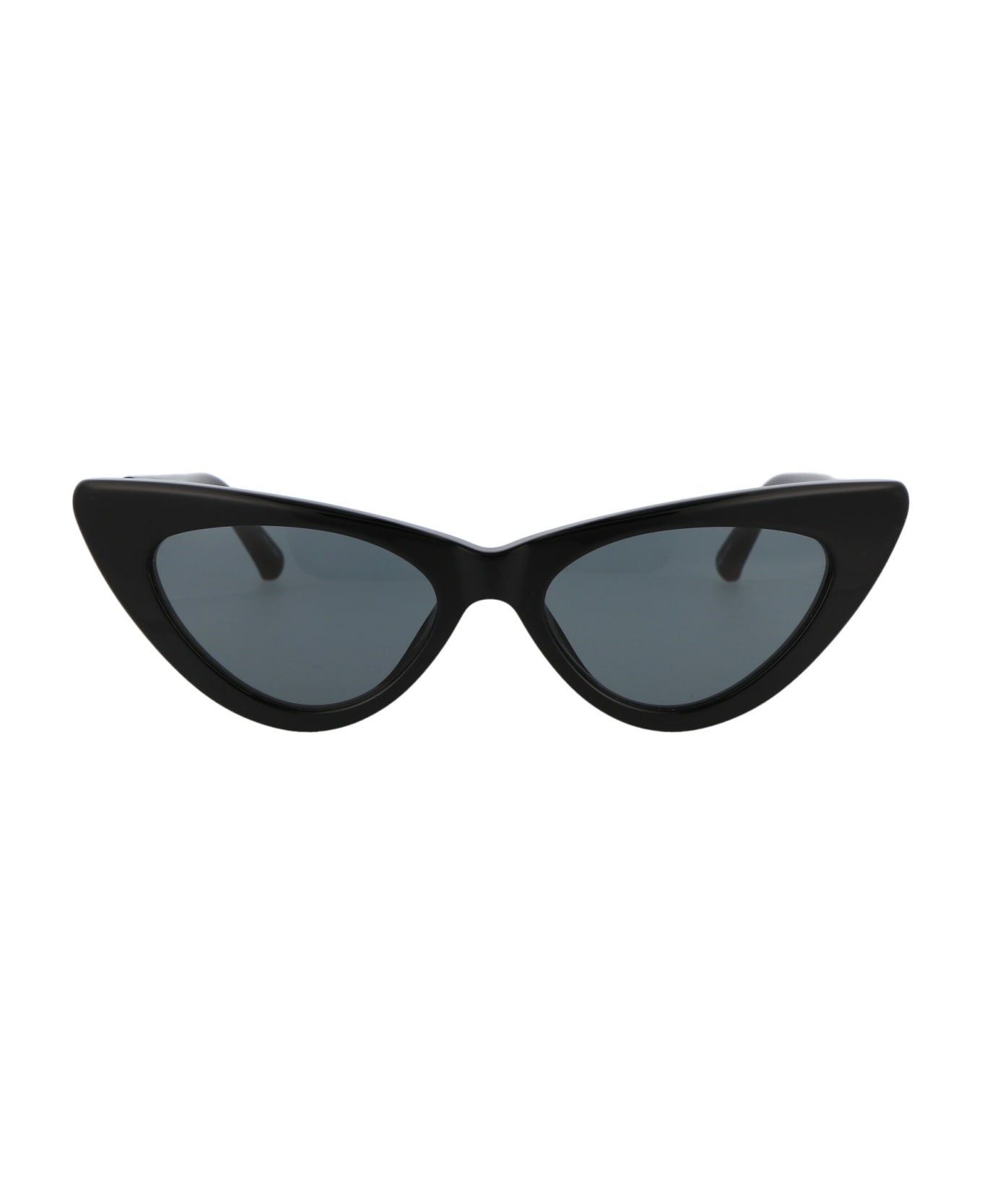 The Attico Dora Sunglasses - BLACK/YELLOWGOLD/GREY