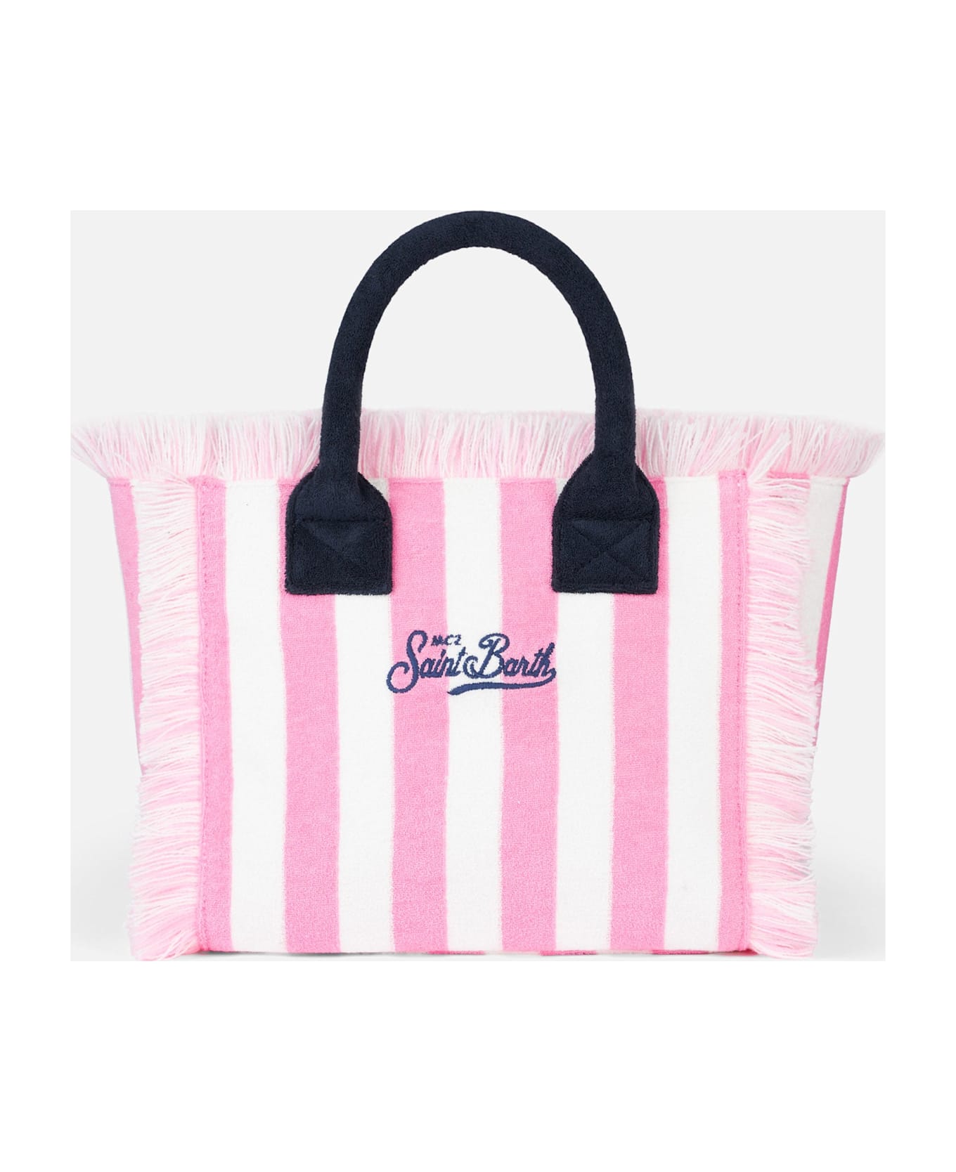 MC2 Saint Barth Terry Striped Colette Sponge Handbag - PINK