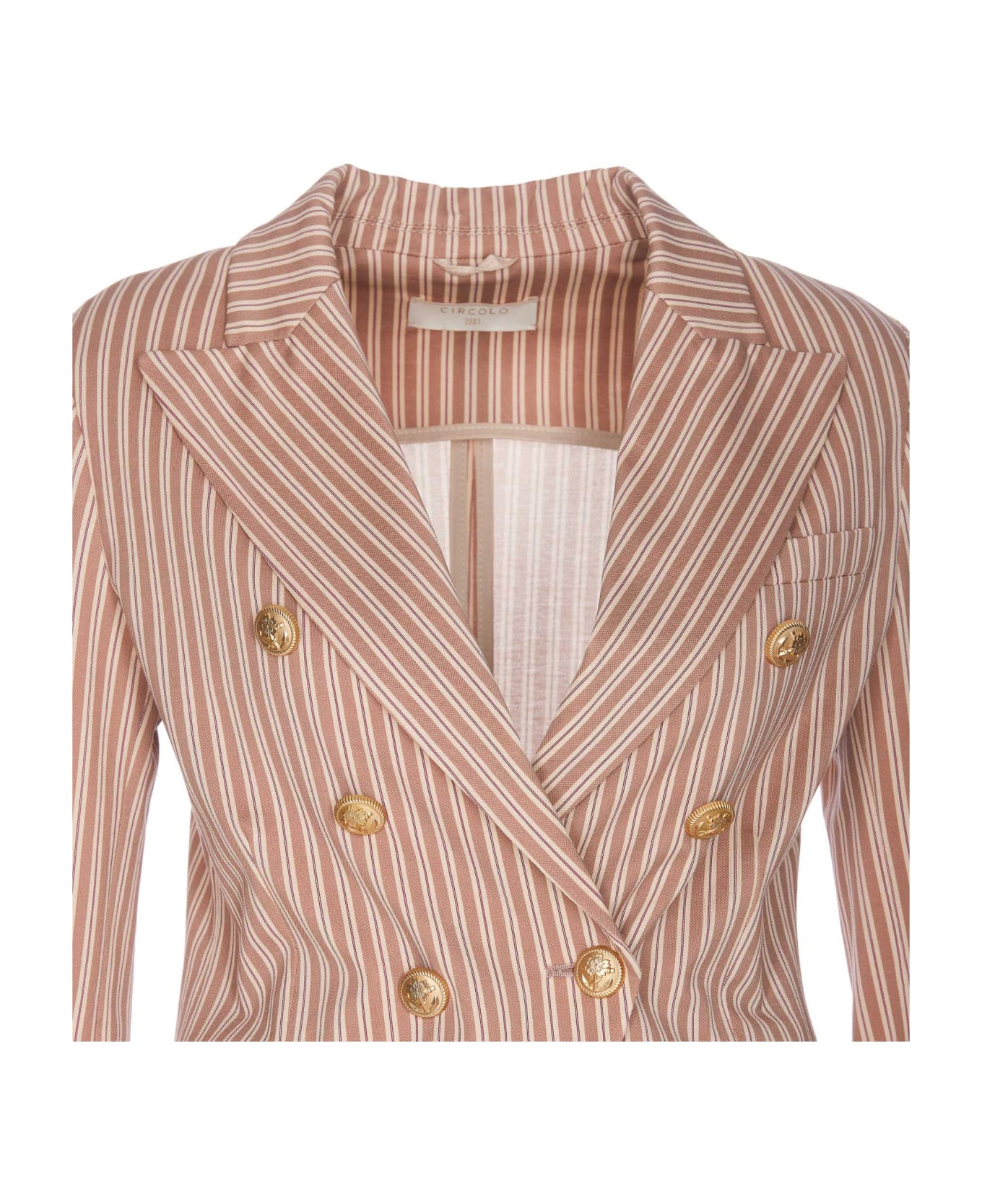 Circolo 1901 Double Breasted Buttons Jacket - Pink