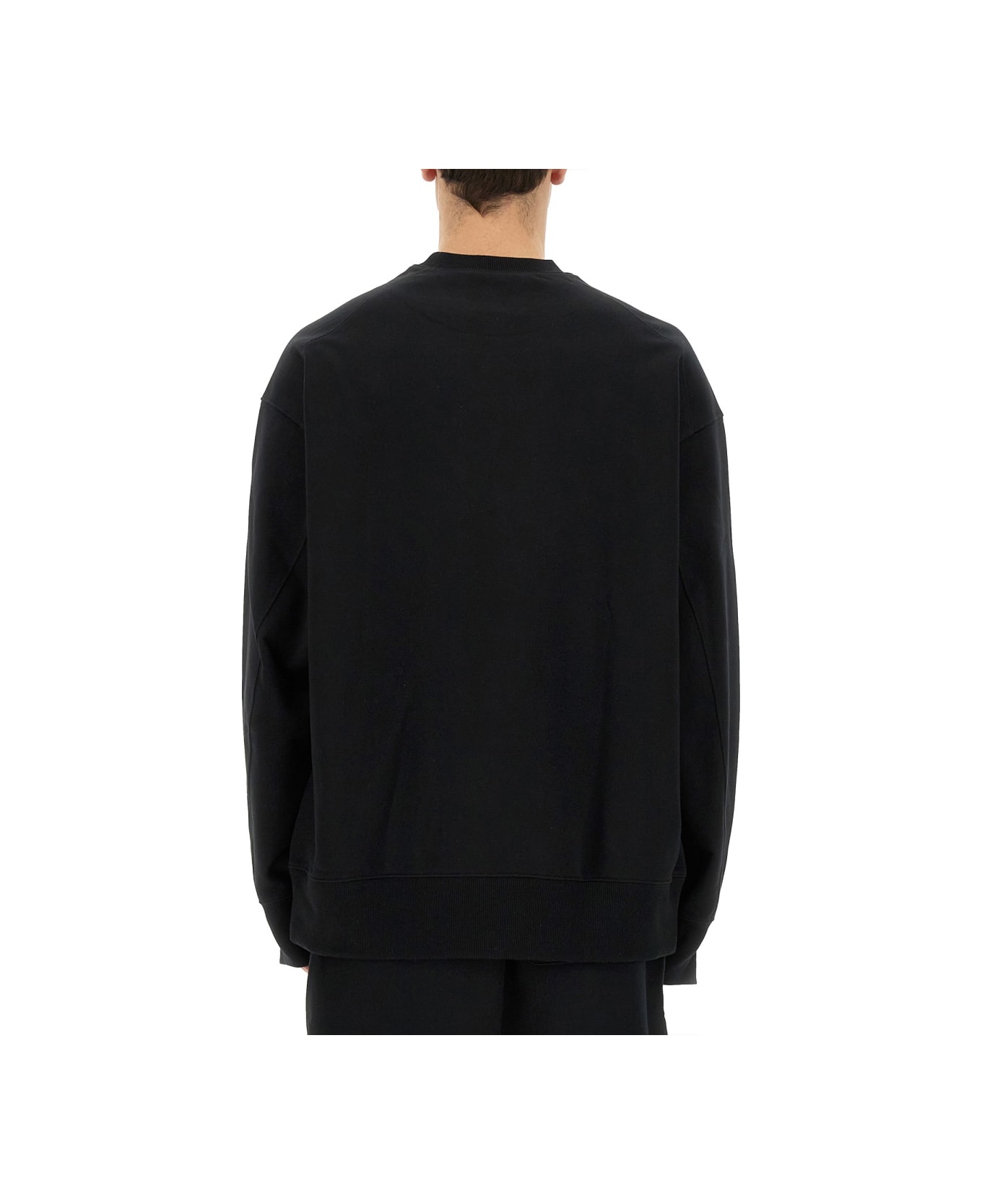 Y-3 Cotton Sweatshirt - BLACK