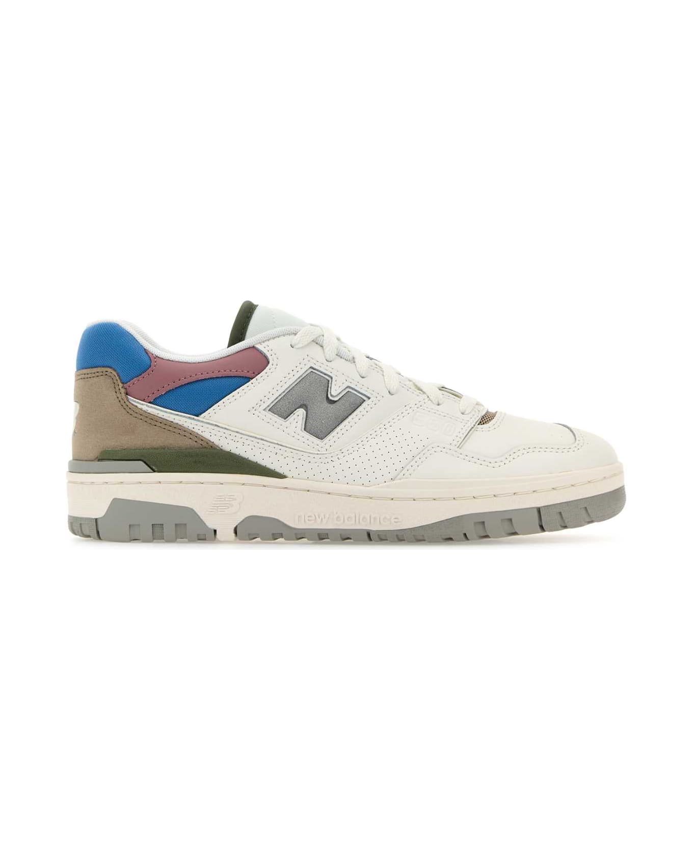 New Balance Multicolor Leather 550 Sneakers - OFFWHIBEIBLU