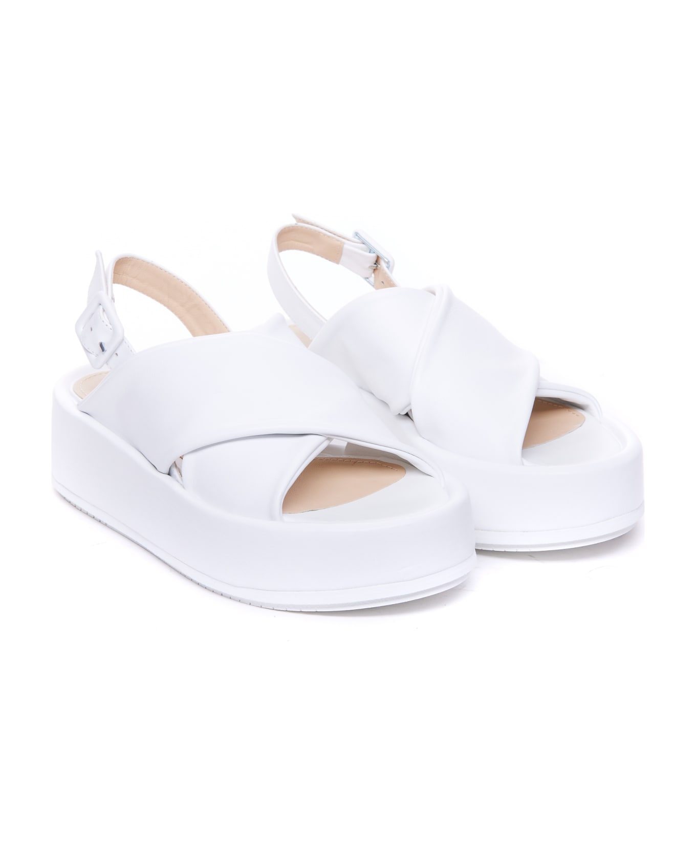 Paloma Barceló Basima Platform Sandals - White