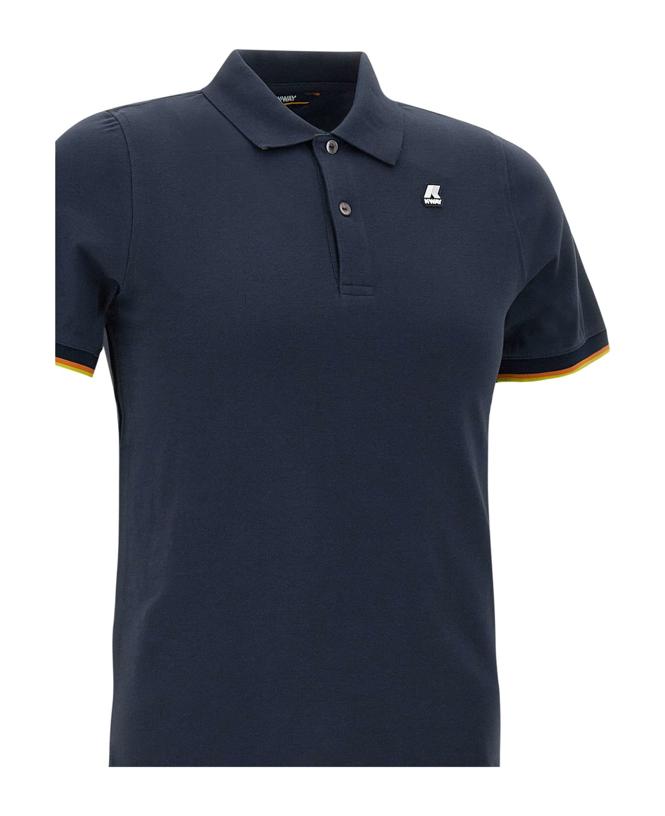 K-Way 'vincent' Cotton Polo Shirt Polo Shirt - BLUE DEPHT