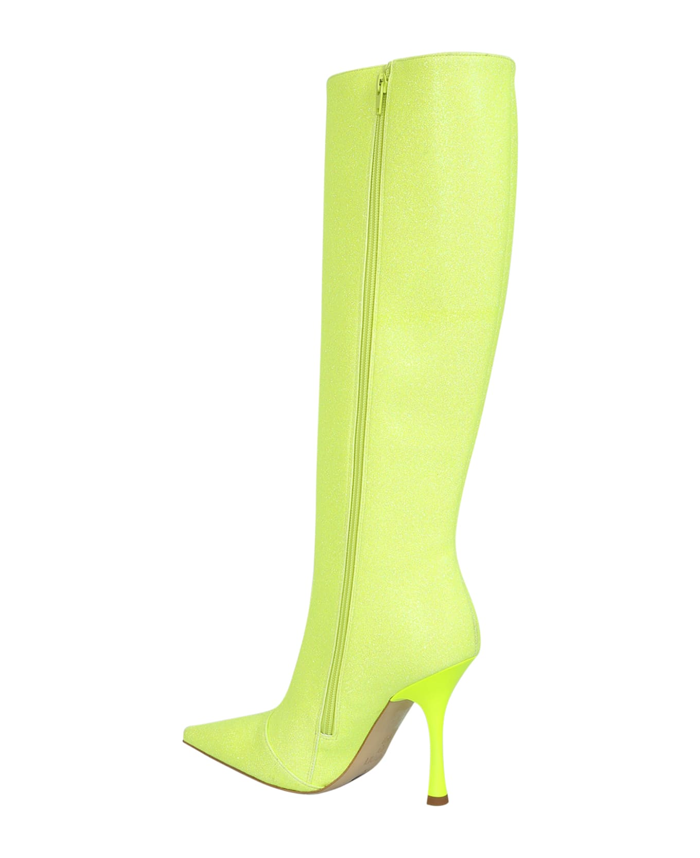 Leonie Hanne High-heel Micro-glitter Boots - Yellow