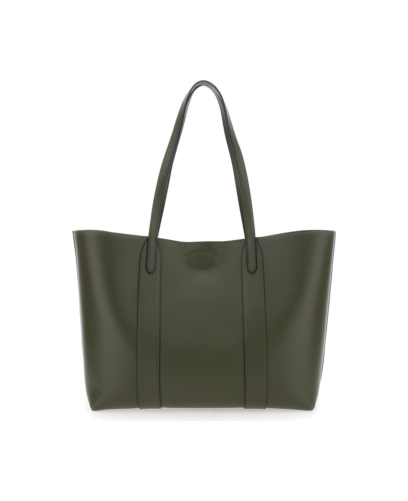 Mulberry 'bayswater' Green Tote Bag With Front Turn-lock Closure In Leather Woman - Green