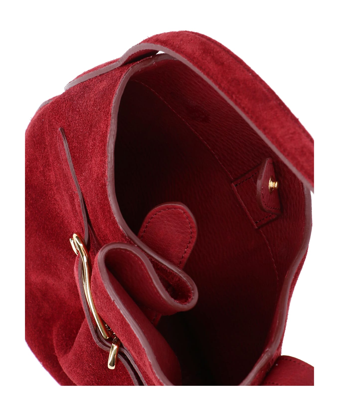 Little Liffner 
belted Bag
 Mini Bucket Bag - Red
