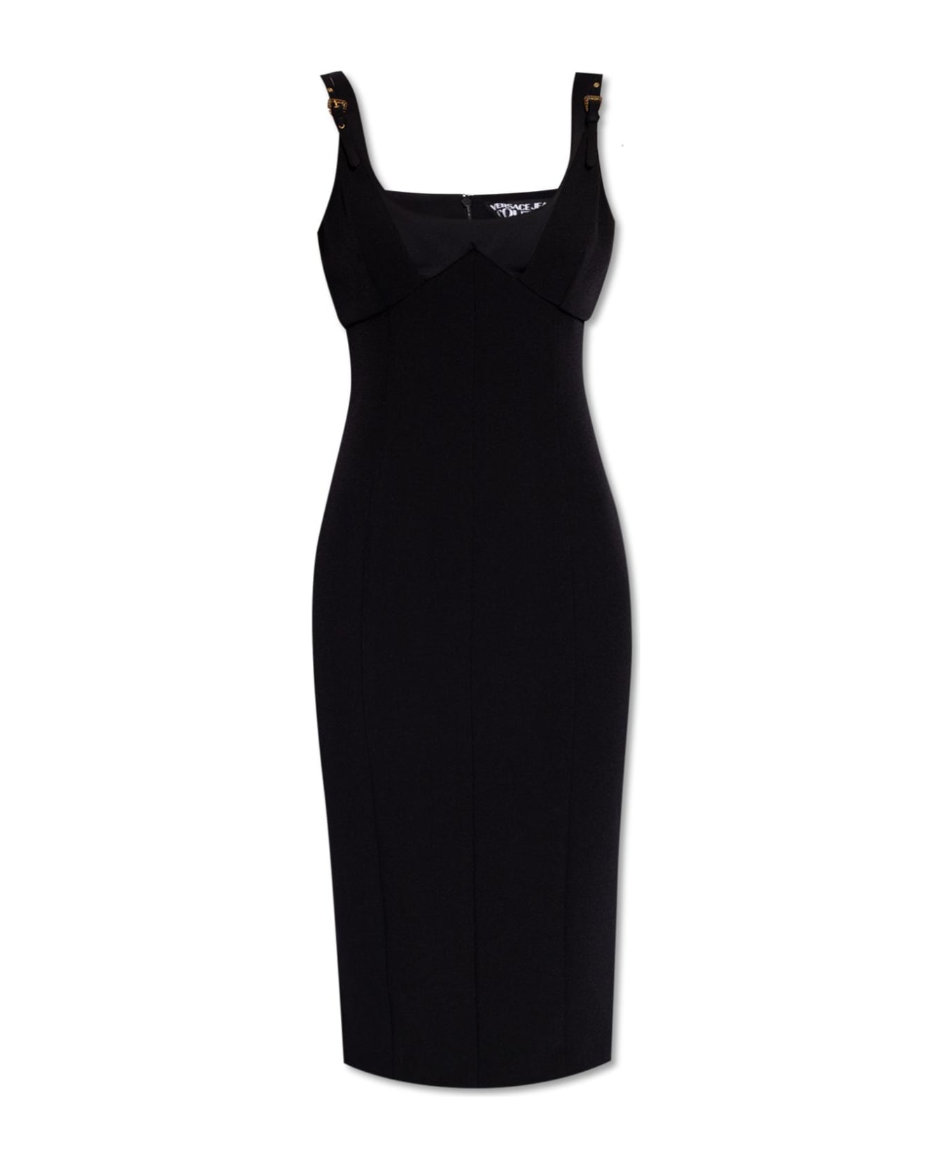 Versace Jeans Couture Dress With Double Straps - Black