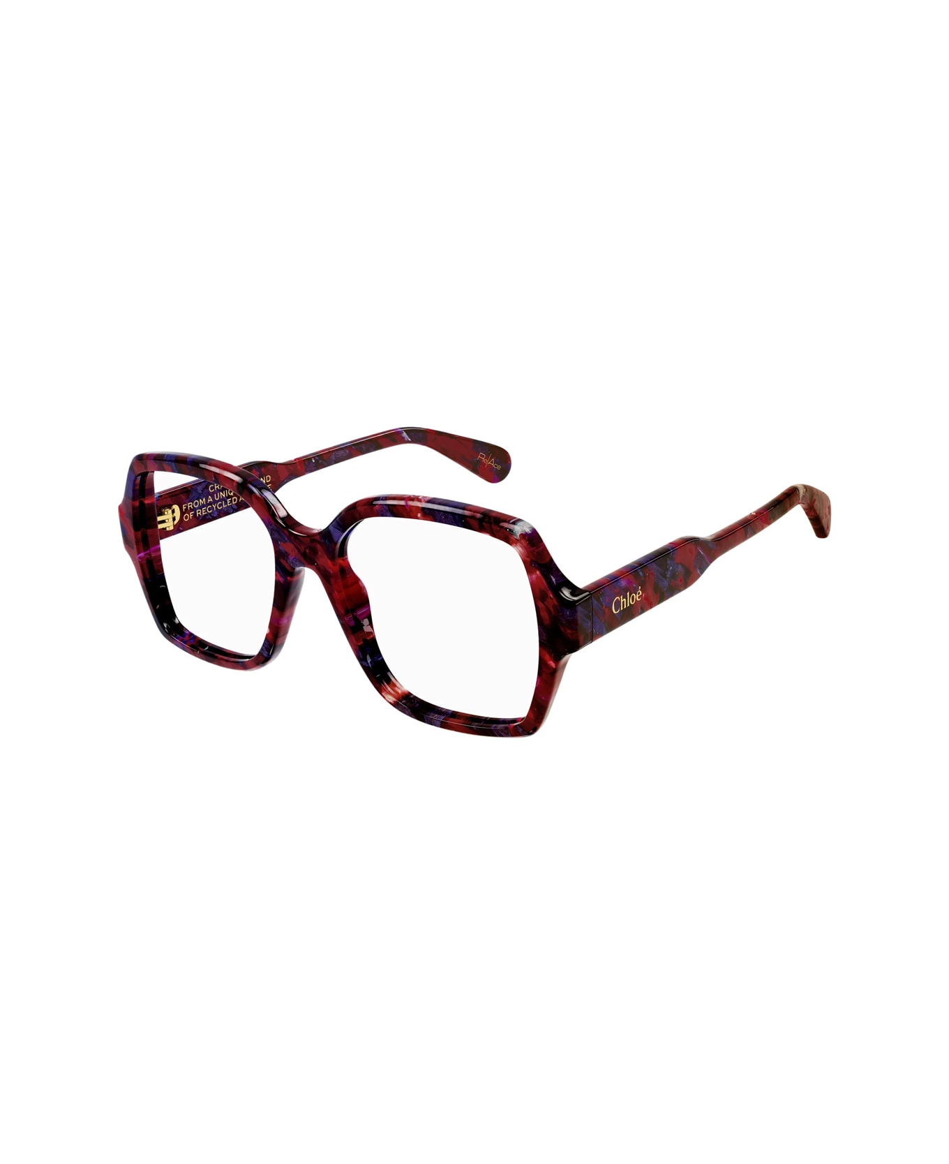 Chloé Ch0155o Linea Gayia 008 Glasses - Rosso アイウェア