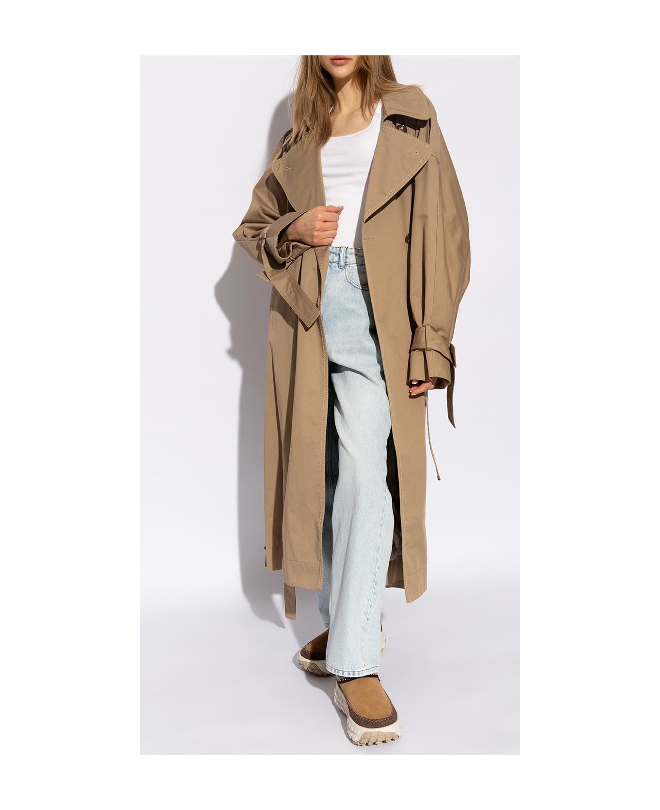 UGG Platform Slippers 'venture Daze' - BROWN フラットシューズ