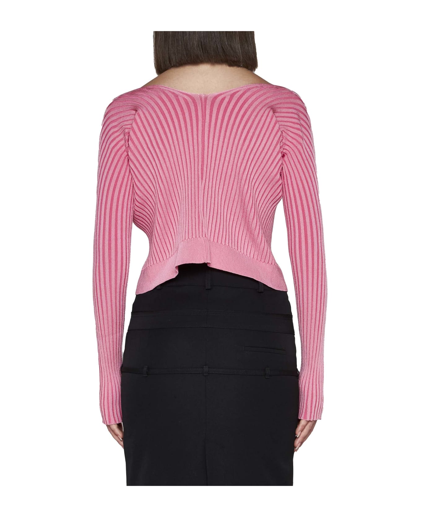 Jacquemus Pralu Viscose-blend Cardigan - Pink 2