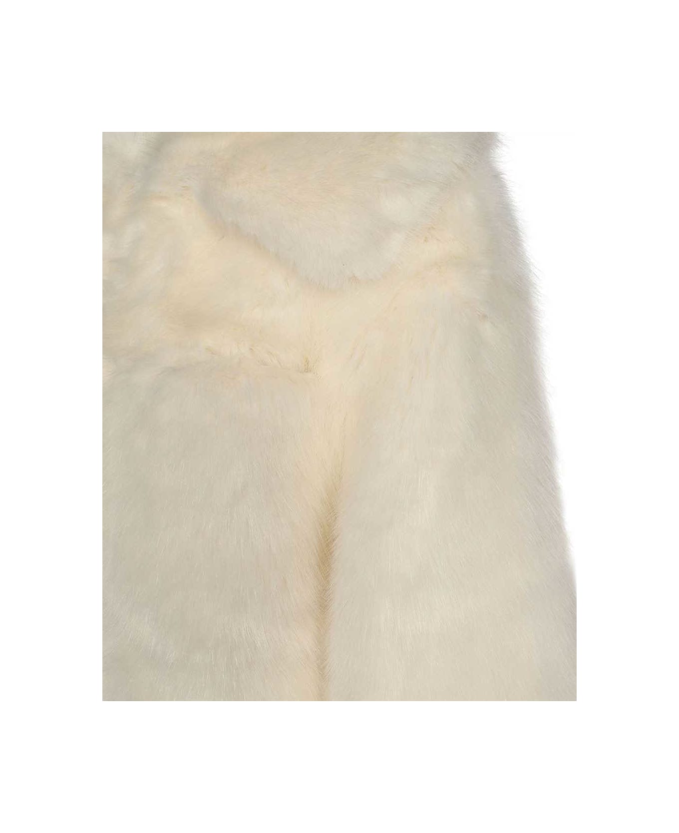 Dsquared2 Faux Fur Coat - White