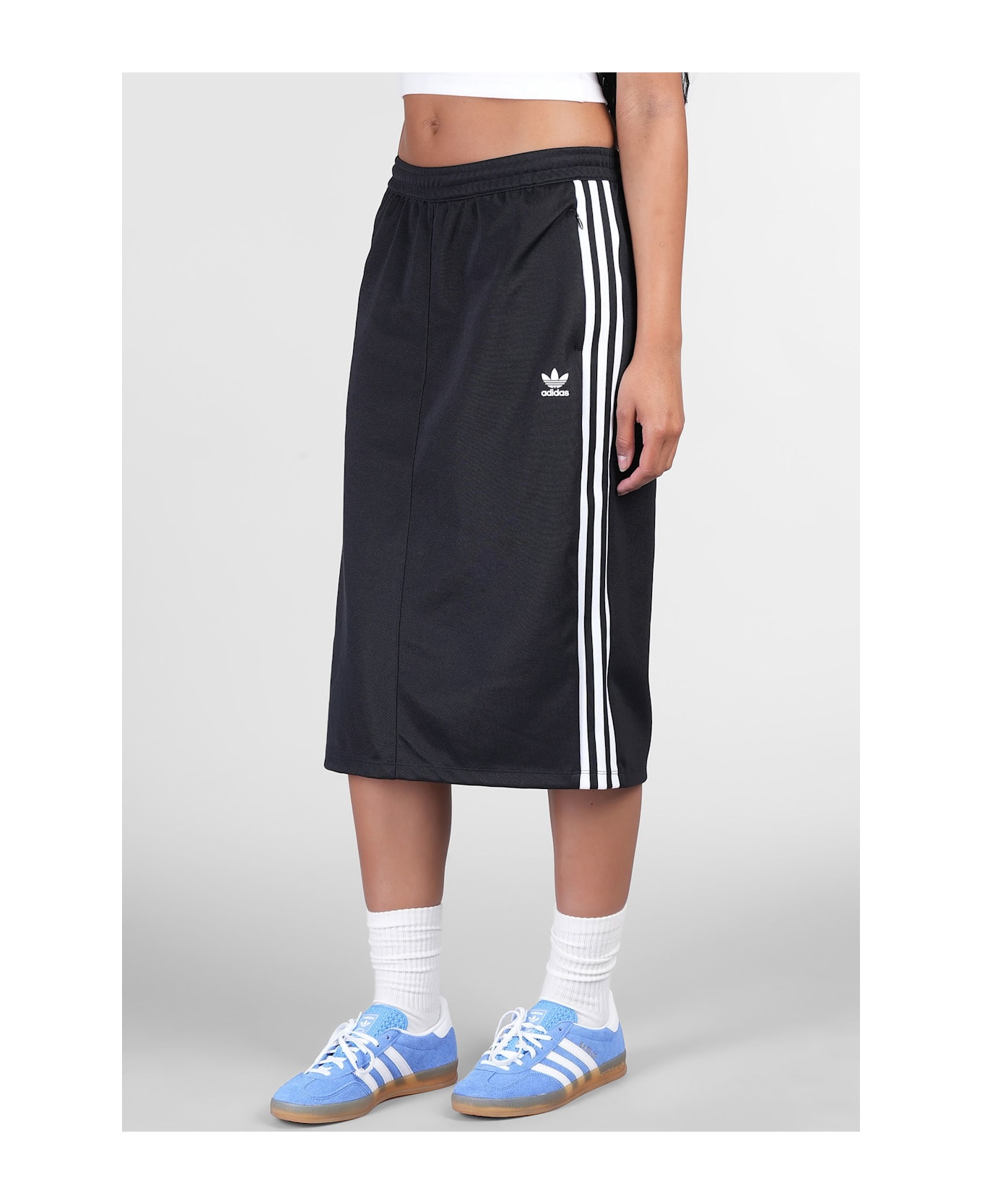 Adidas Classic Skirt Skirt In Black Cotton - black