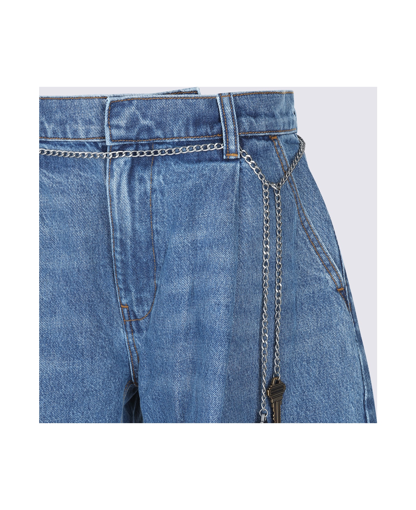 Alexander Wang Deep Blue Cotton Denim Jeans - DEEP BLUE