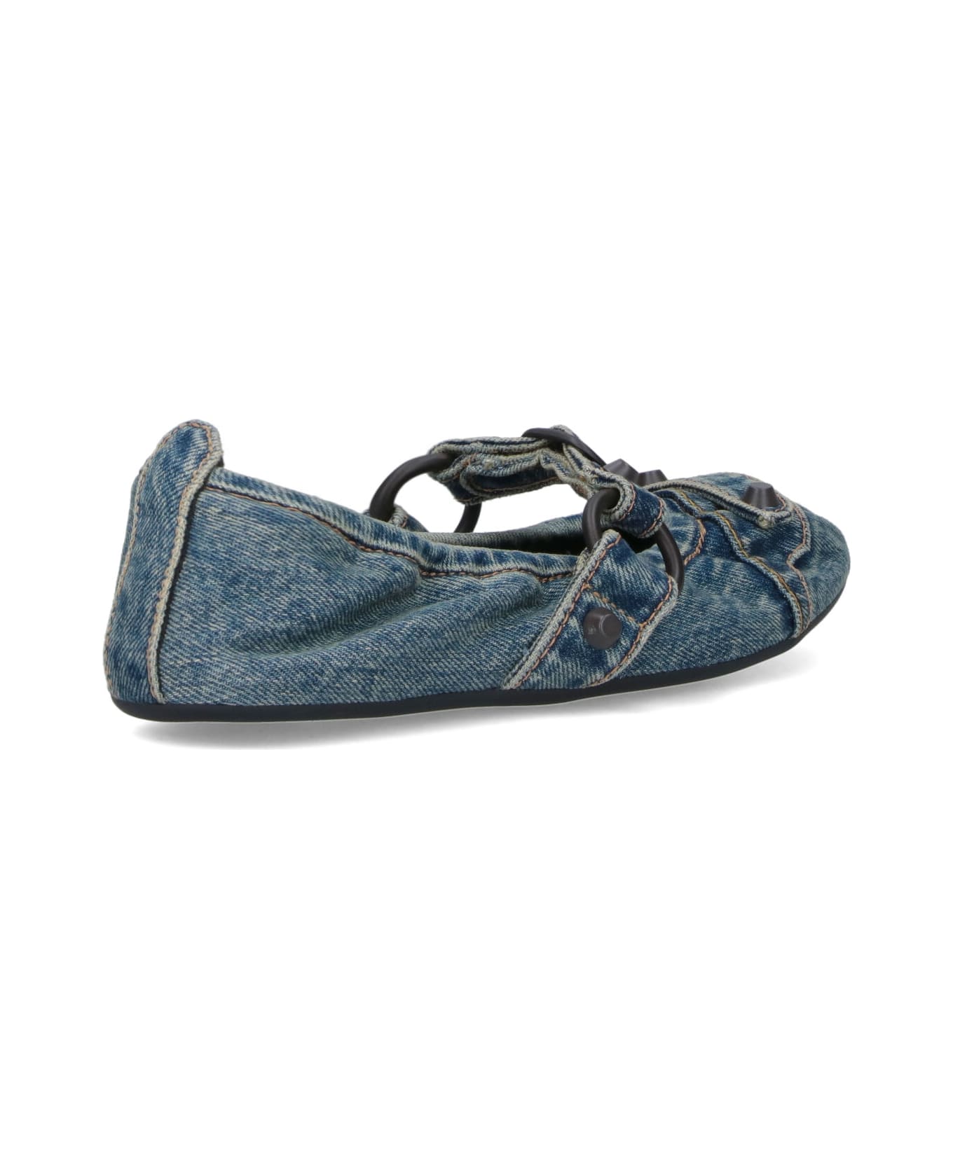 Balenciaga "city" Ballet Flats - Blue