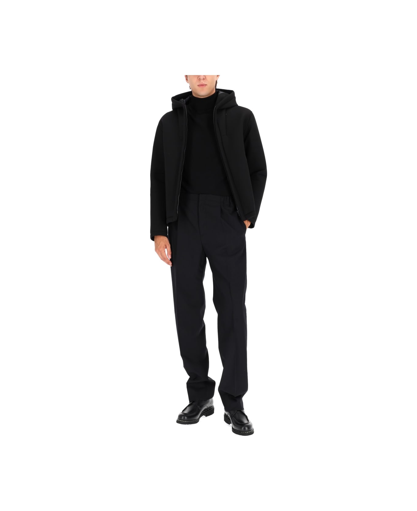 Herno Three-layer Water-repellent Jacket - BLACK