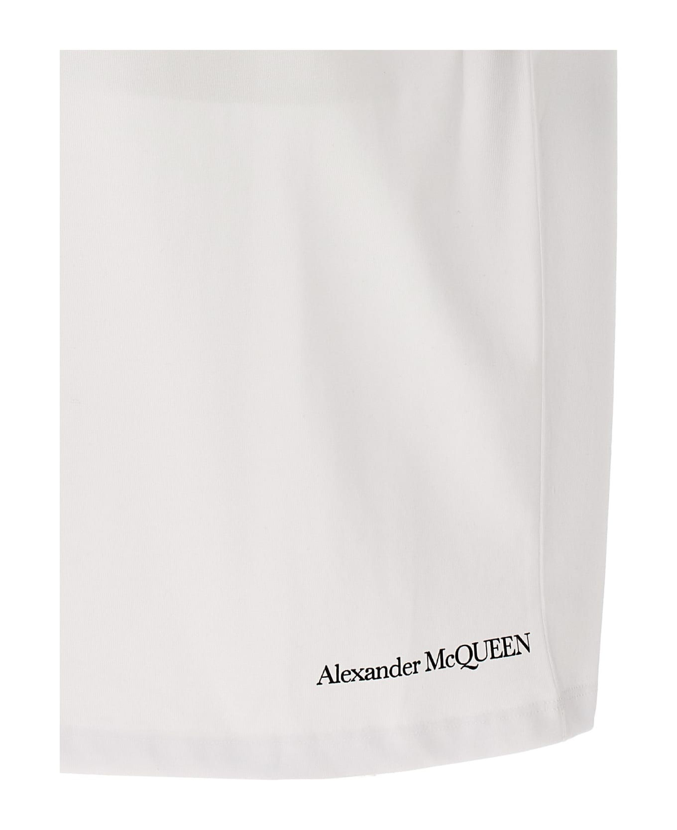 Alexander McQueen Contrast Print T-shirt - White/Black
