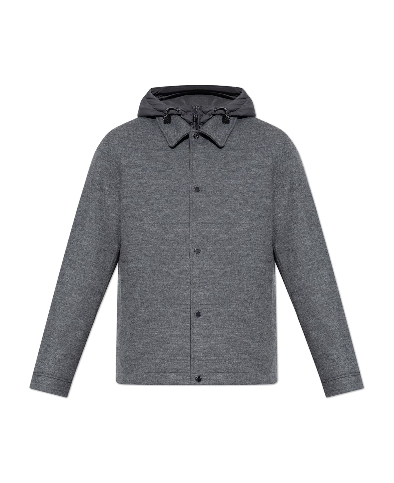 Woolrich Jacket With Hood - Grey