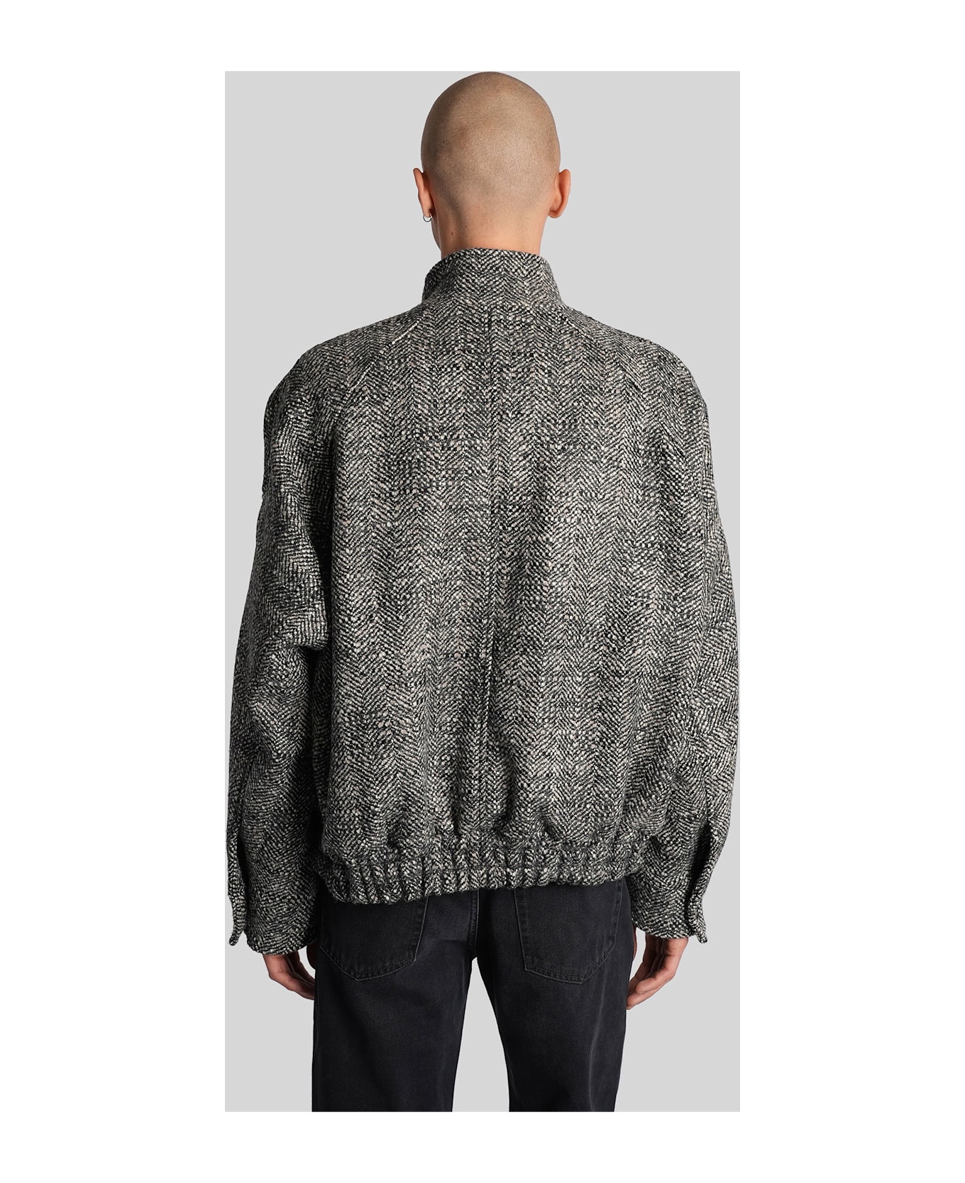 DARKPARK Lee Casual Jacket In Grey Wool - grey