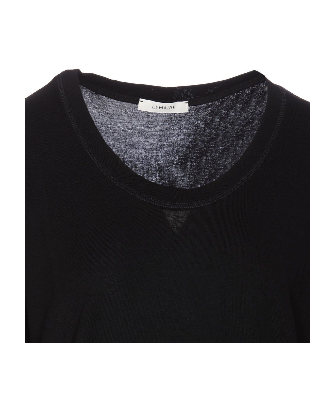 Lemaire Short-sleeved Scoop-neck T-shirt - Black