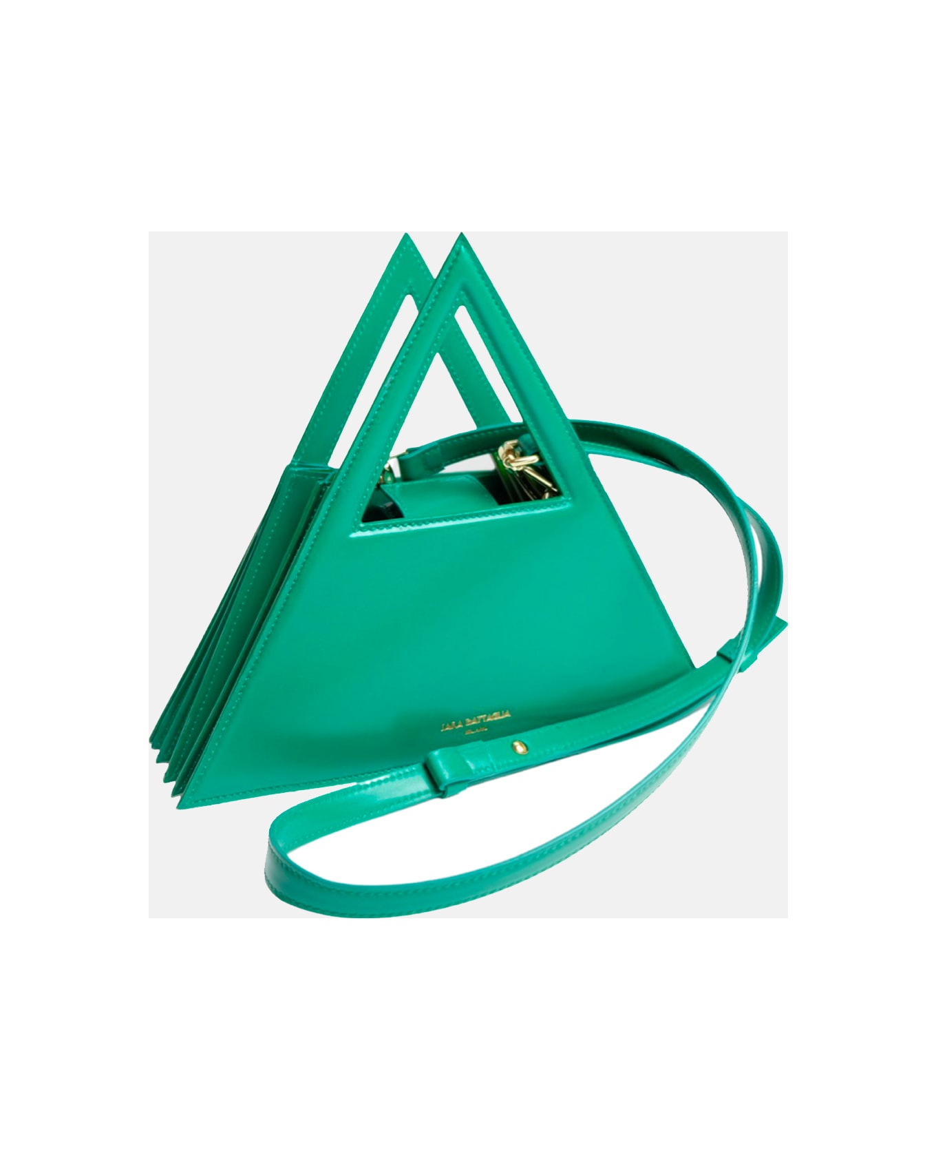 Sara Battaglia Triangle Bag - Green