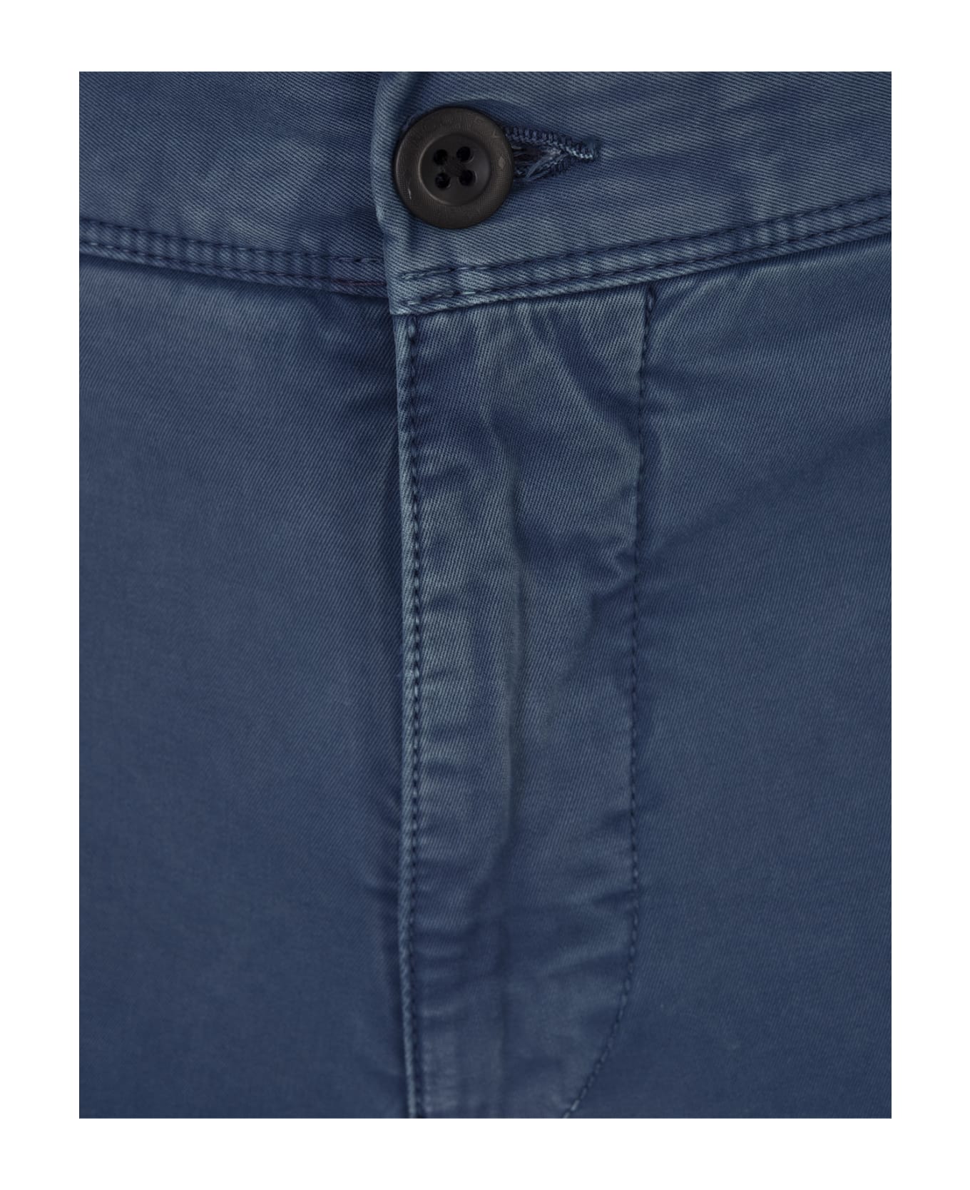 Incotex Blue Stretch Gabardine Slim Fit Trousers ボトムス