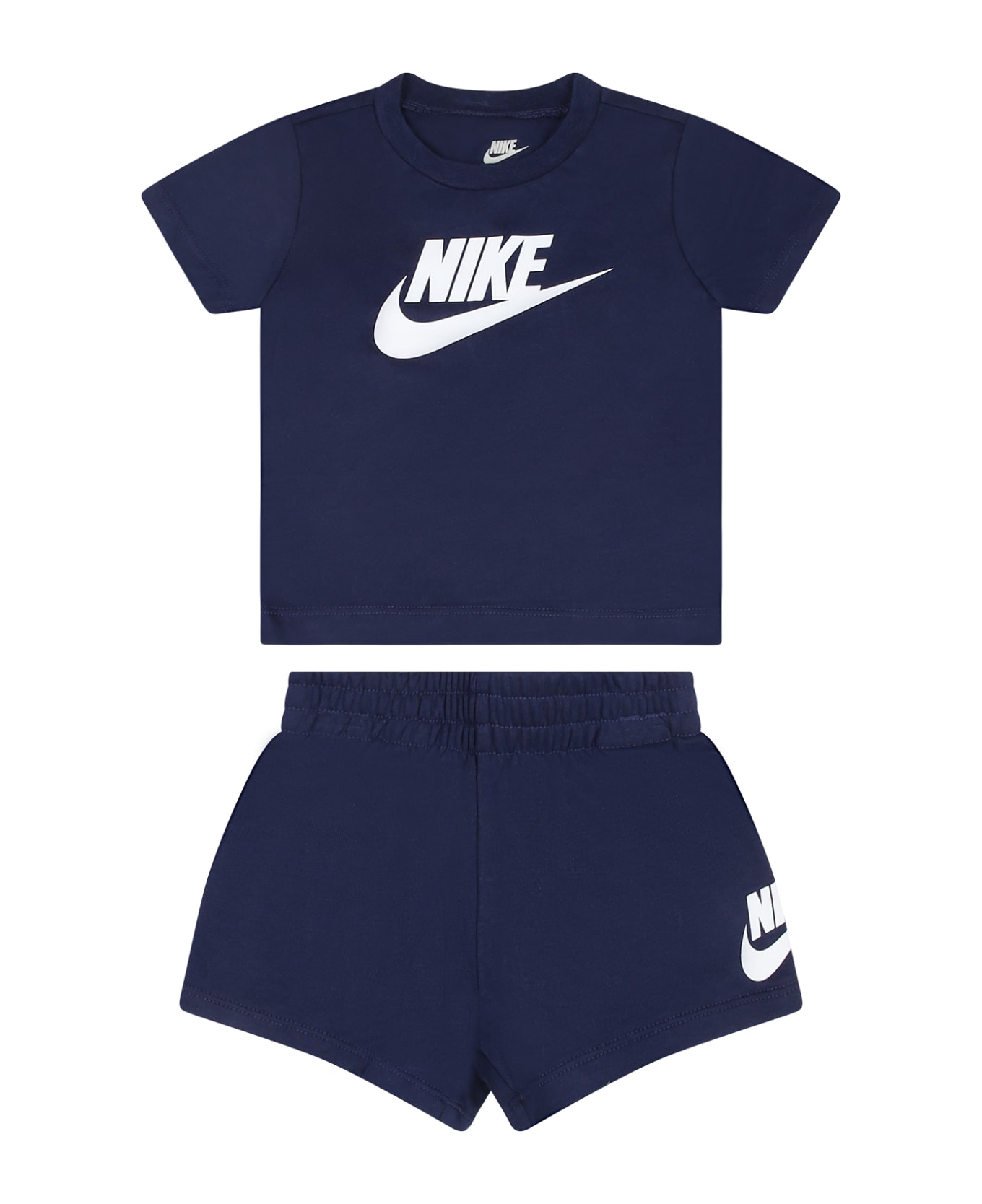 Nike Blue Suit For Boy With Logo - Blue
