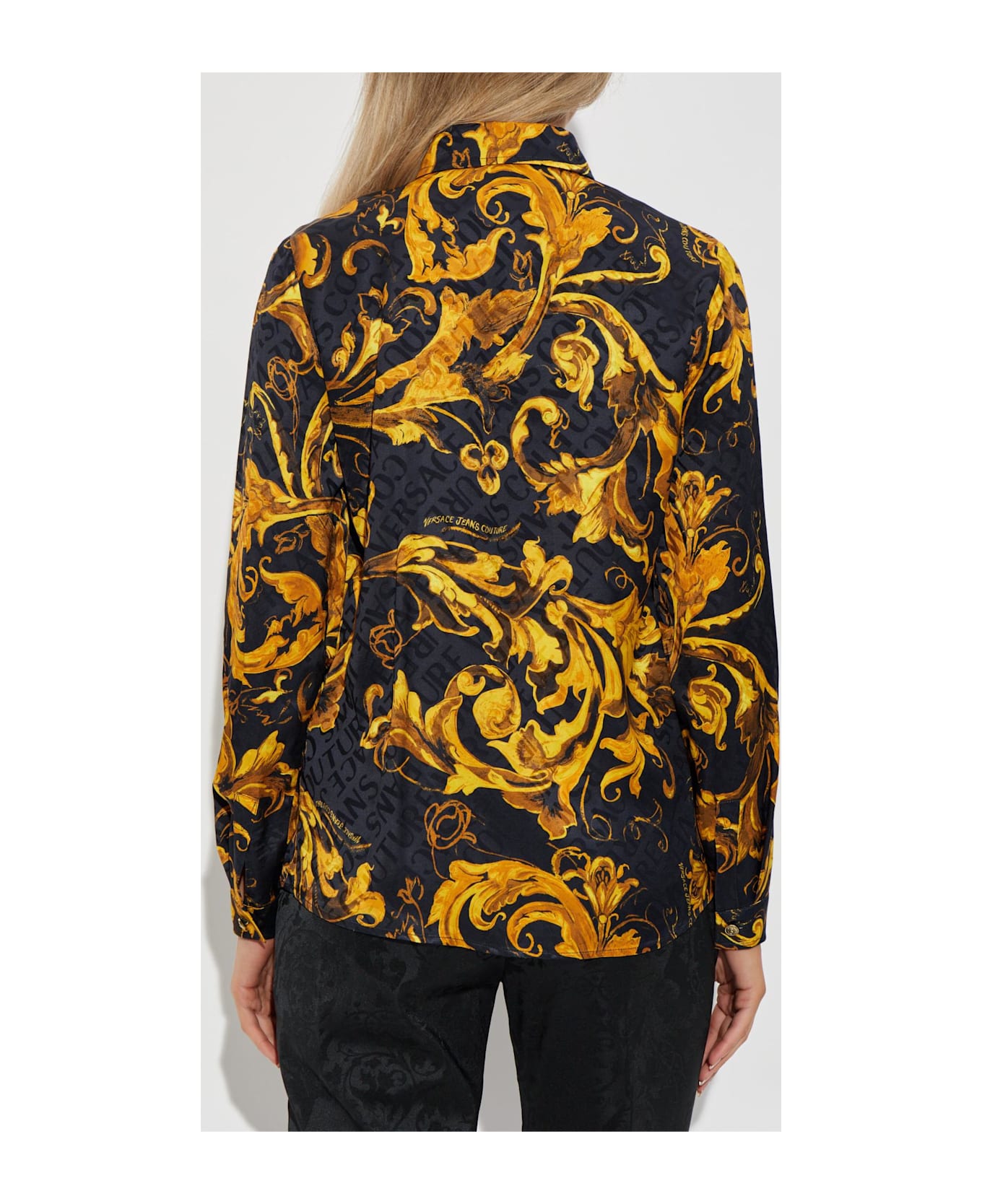 Versace Jeans Couture Shirt With 'barocco' Pattern - multicolored