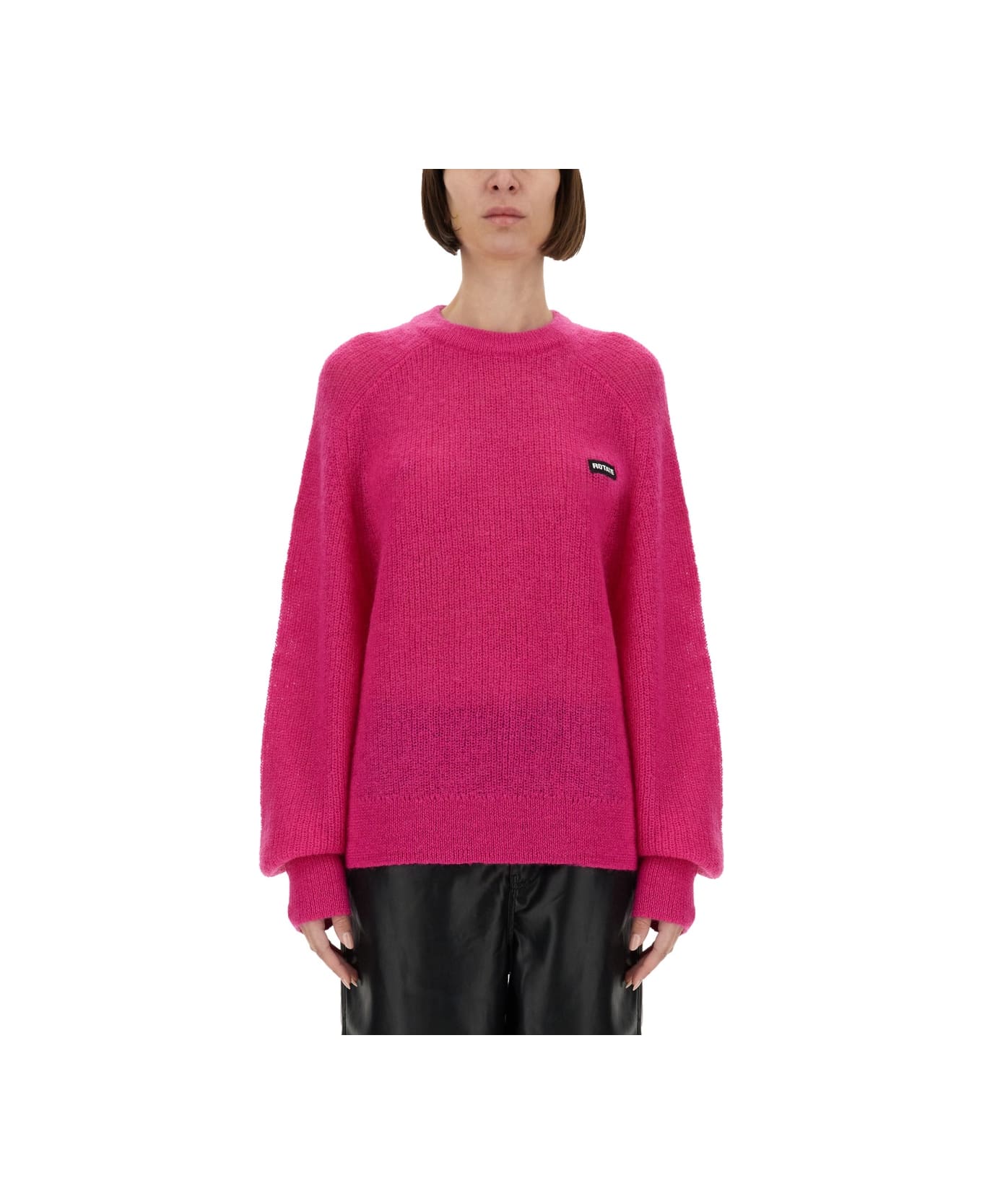 Rotate by Birger Christensen Jersey With Logo - FUCHSIA