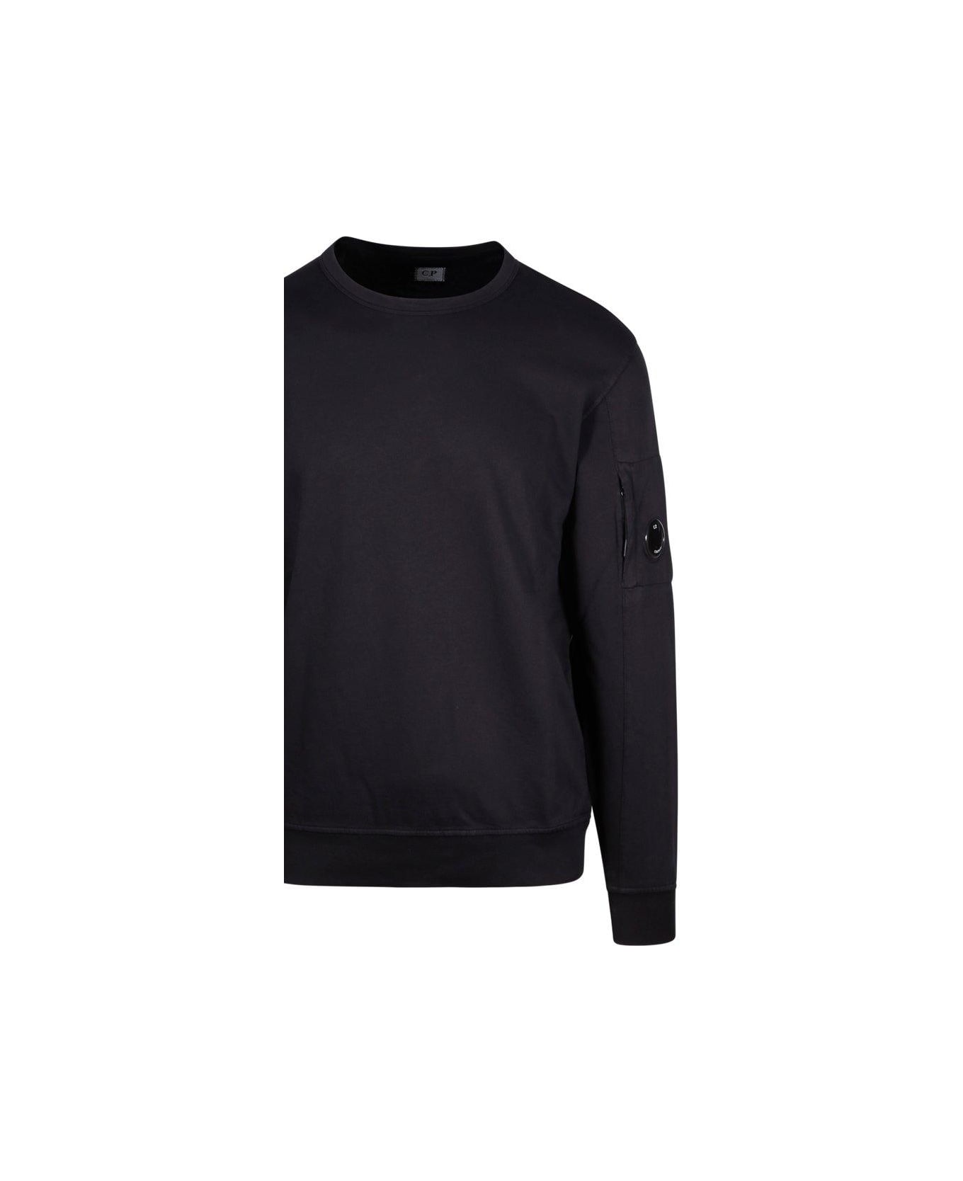 C.P. Company Crewneck Long-sleeved T-shirt - Black