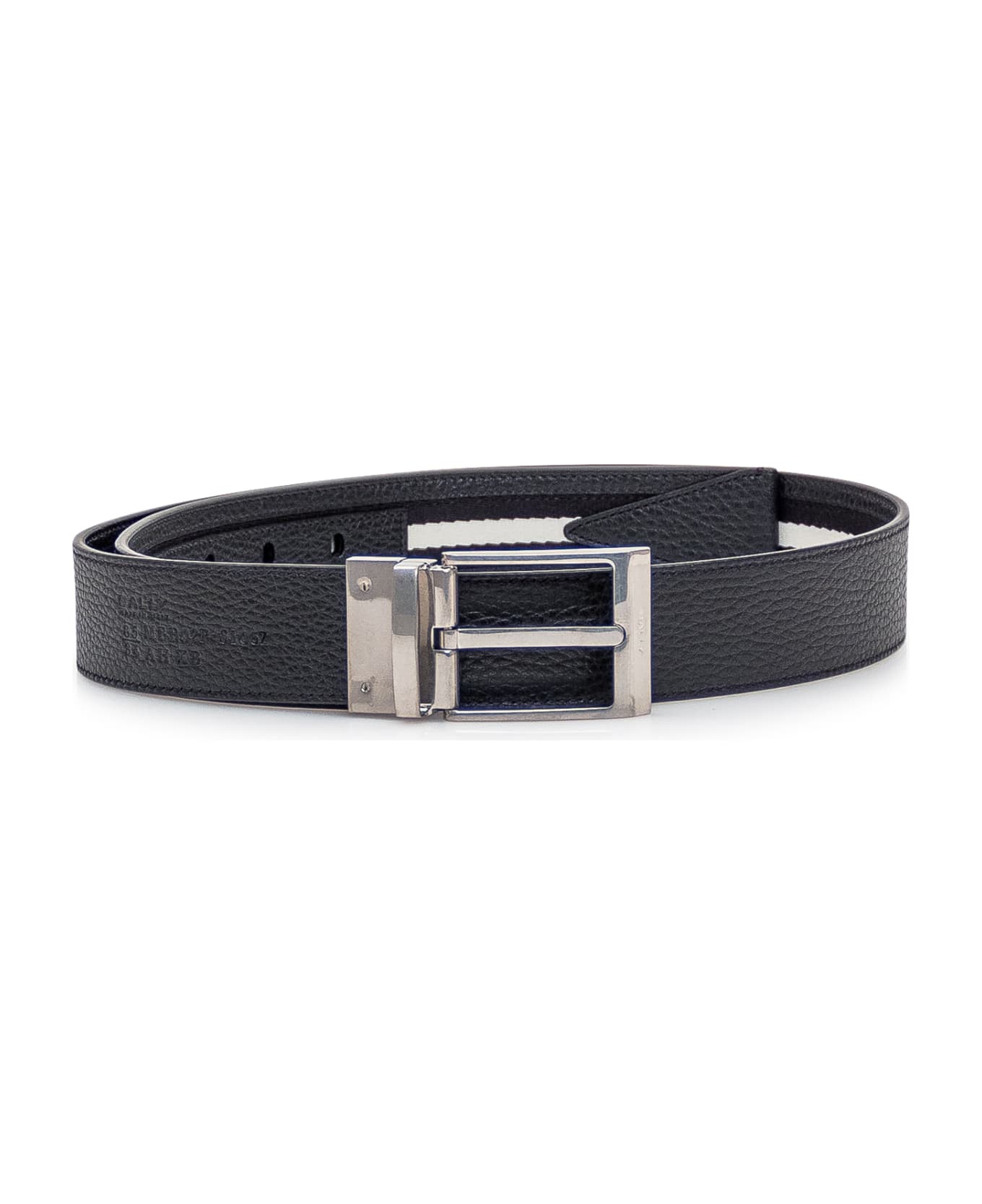 Bally Leather Belt - BLACK+BLK/BONE+PALL ベルト