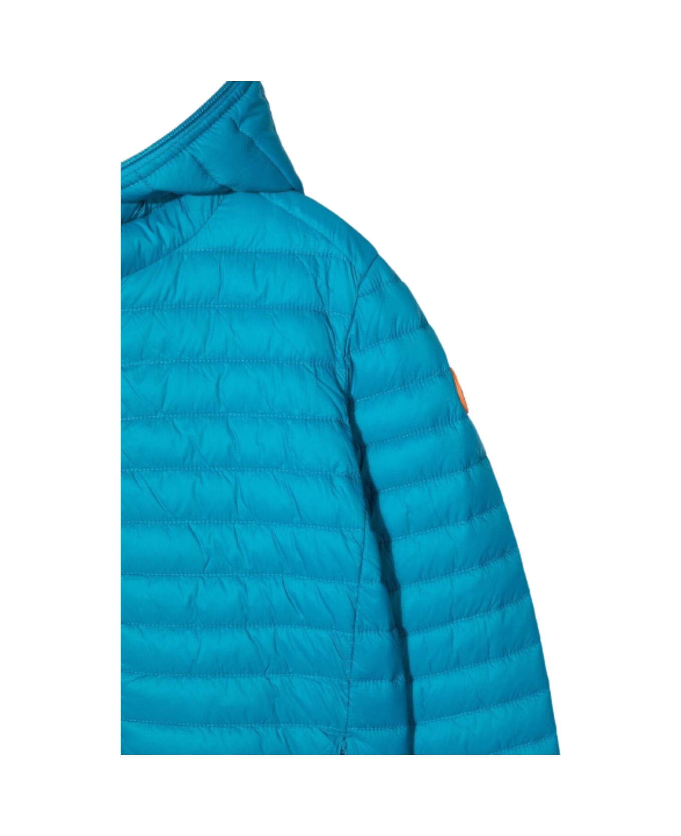 Save the Duck Boy's Dony Light Blue Quilted Nylon Ecological Down Jacket - Light blue
