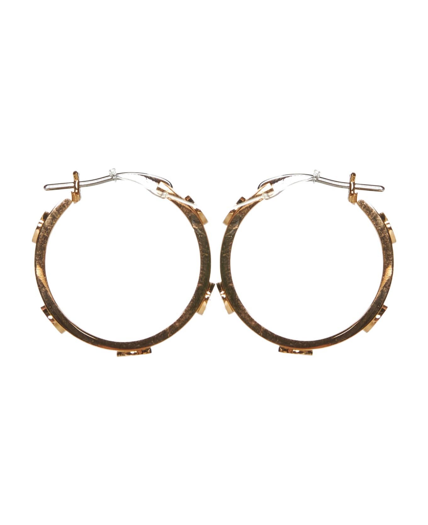 Tory Burch Miller Double T Stud Hoop Earrings - Gold