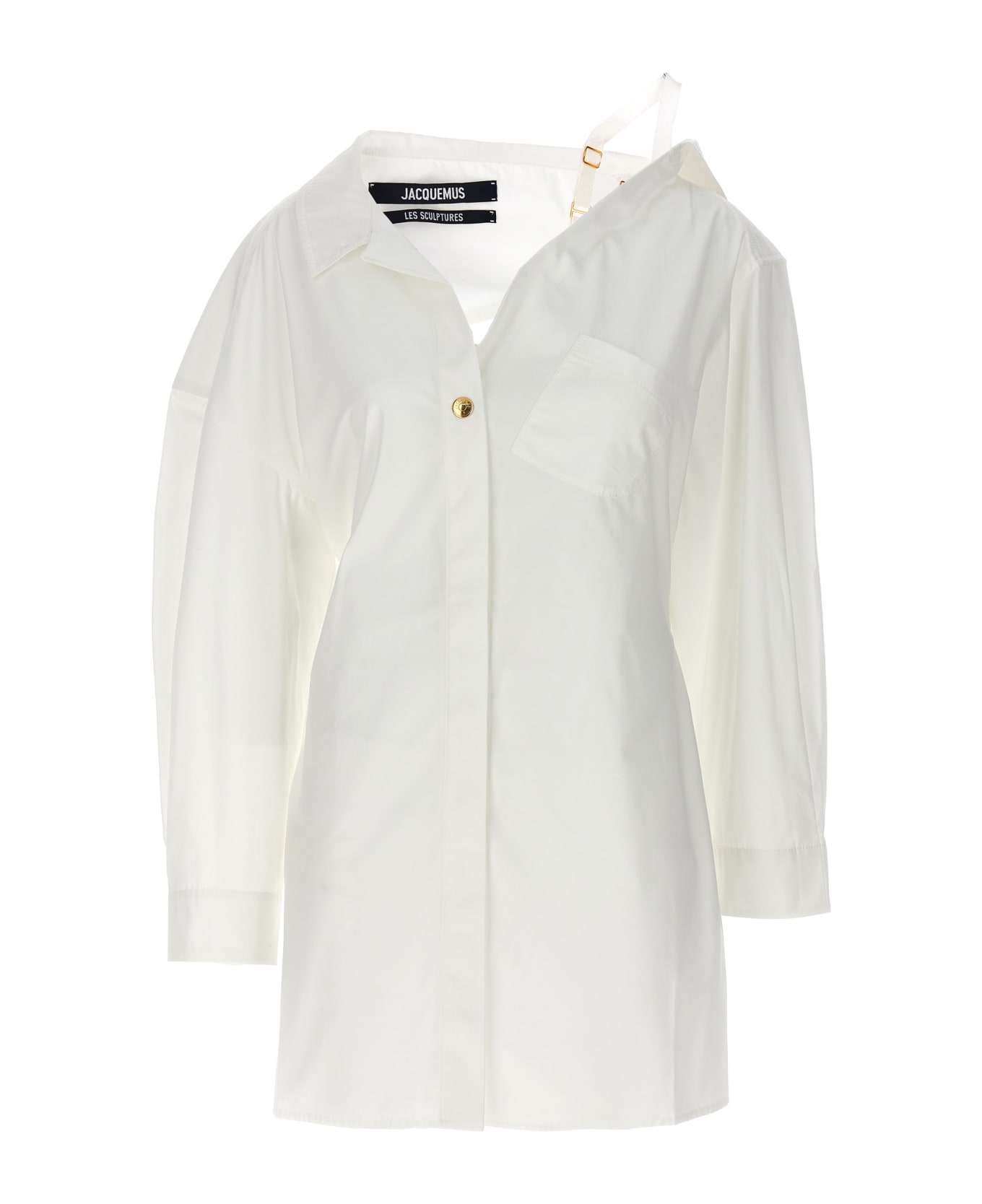 Jacquemus La Mini Robe Chemise Dress - White ワンピース＆ドレス