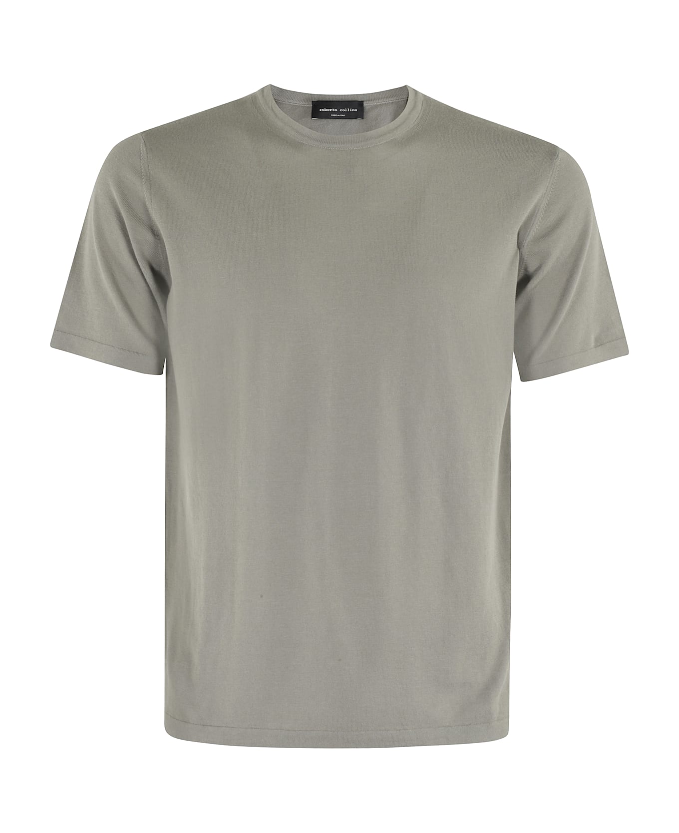 Roberto Collina Girocollo Mc Fondo Tubolare - Army