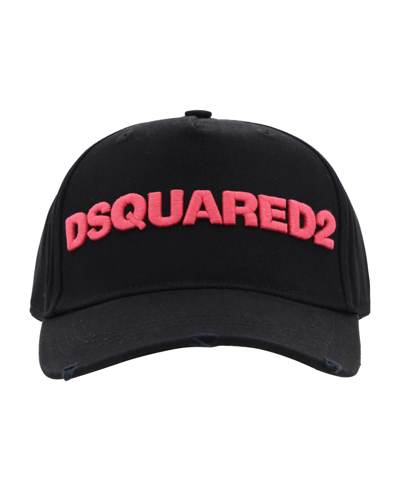 Dsquared2 Logo Embroidered Baseball Cap - black