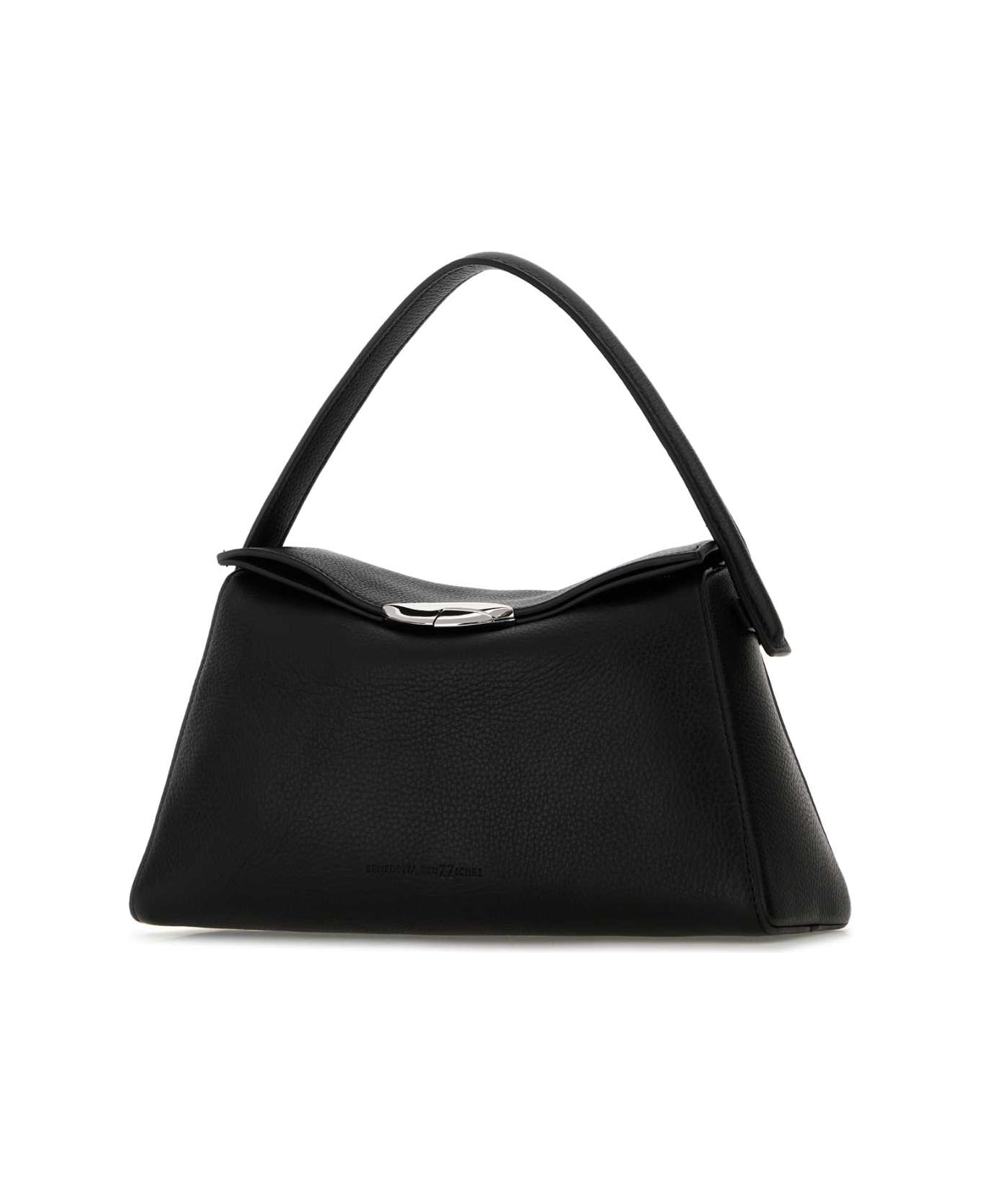 Benedetta Bruzziches Black Leather Large Elif Handbag - METEORITE