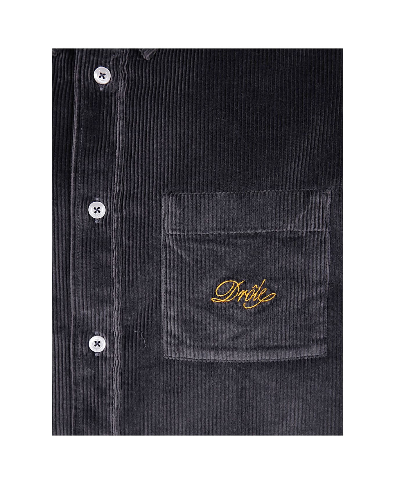 Drôle de Monsieur Le Chemise Drole Corduroy - Dark Grey