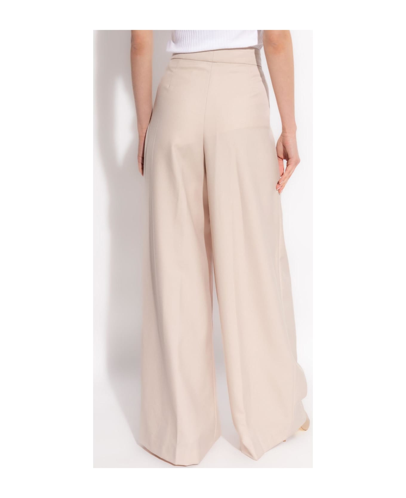 Dries Van Noten Wool Pants With Pleats - ECRU