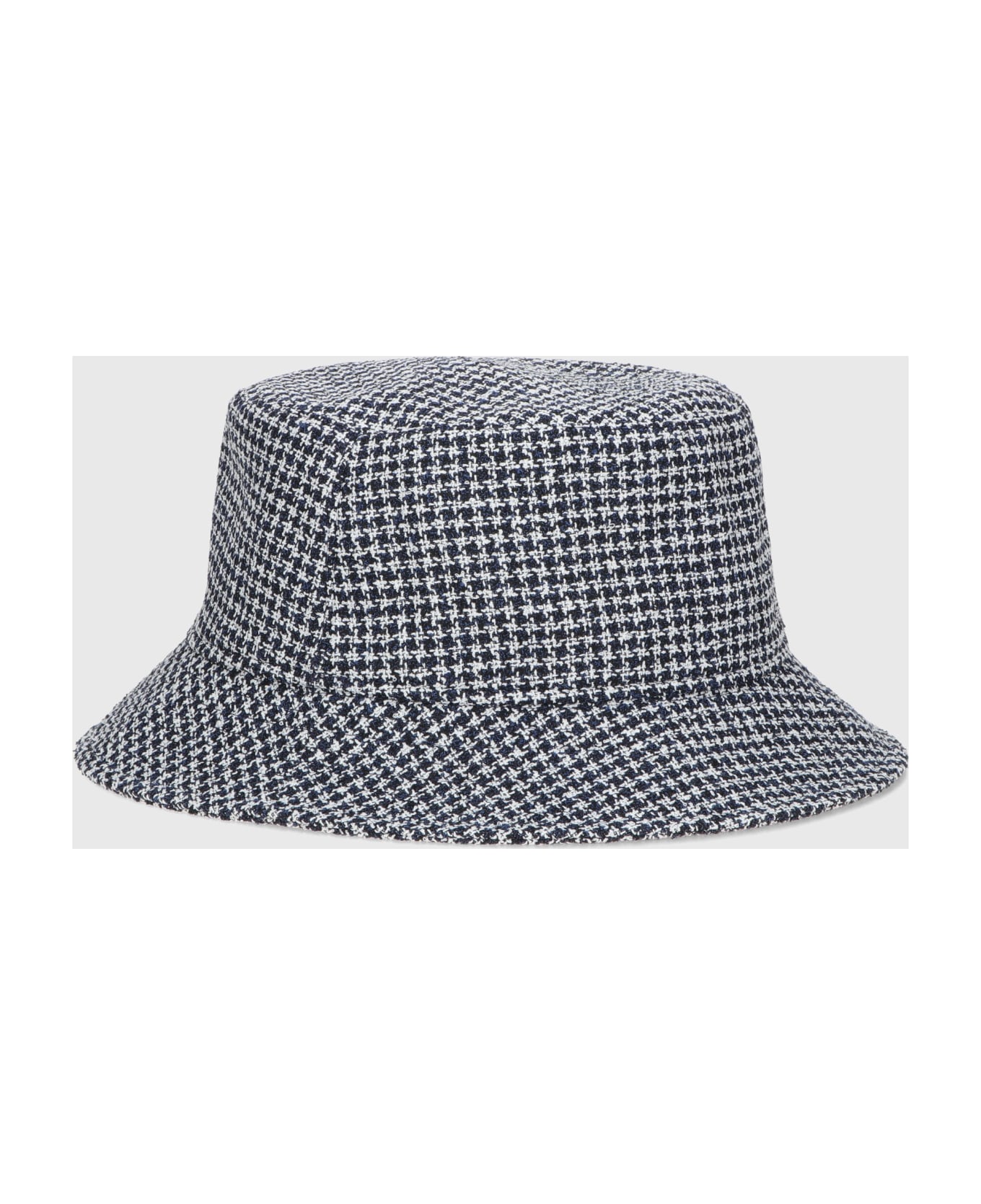 Borsalino Mistero Bucket - HOUNDSTOOTH NAVY BLUE/WHITE 帽子