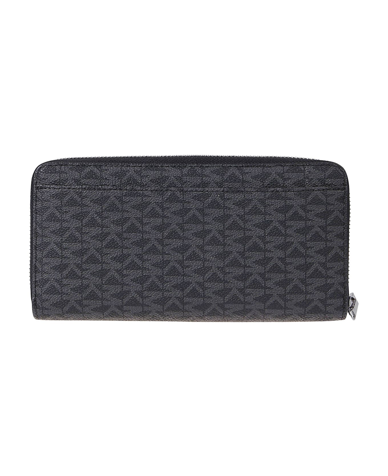 Michael Kors Greyson Zip Around Wallet - Black