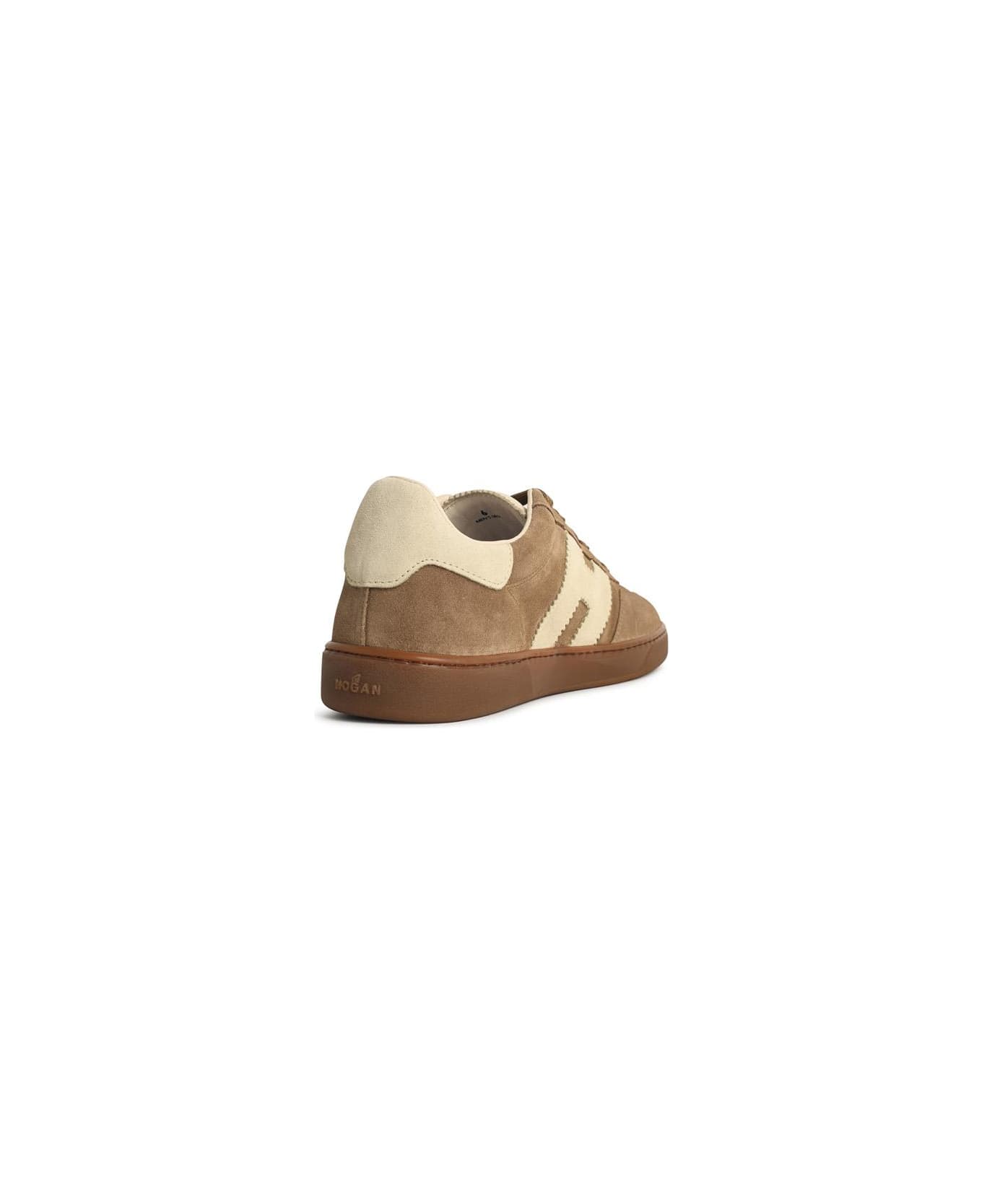 Hogan 'cool' Beige Suede Sneakers - BROWN