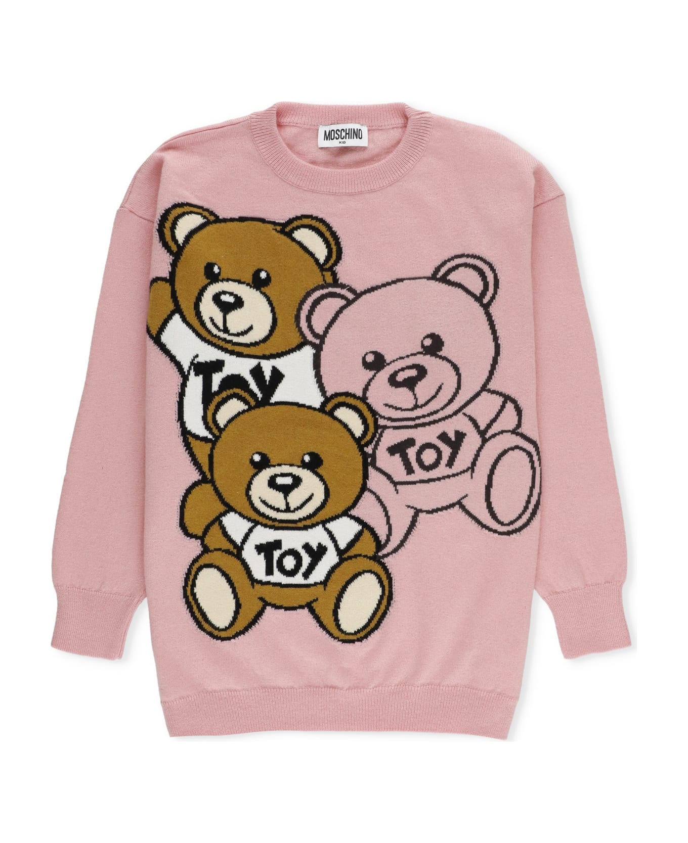 Moschino Teddy Friends Sweater - Sugar Rose