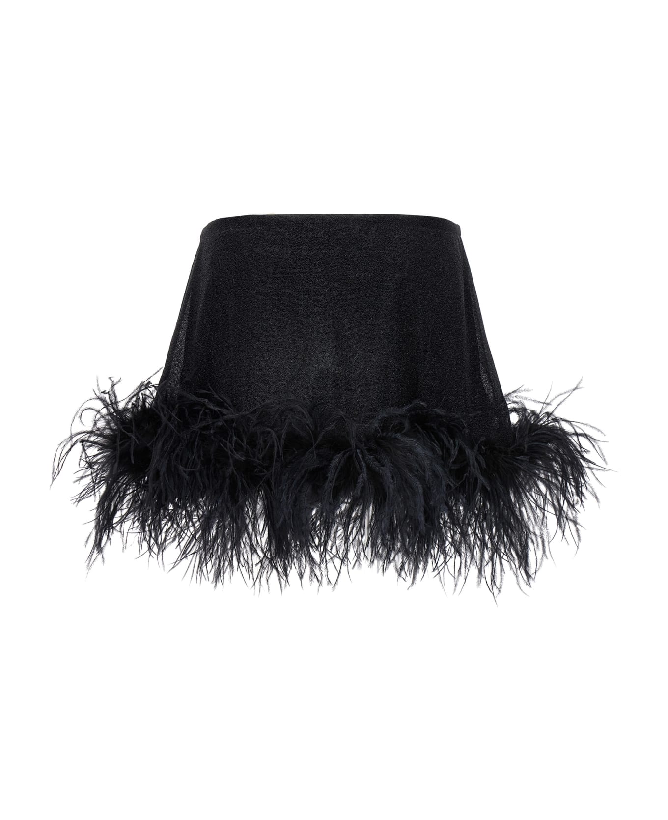 Oseree 'lumiere Plumage' Skirt - Black  