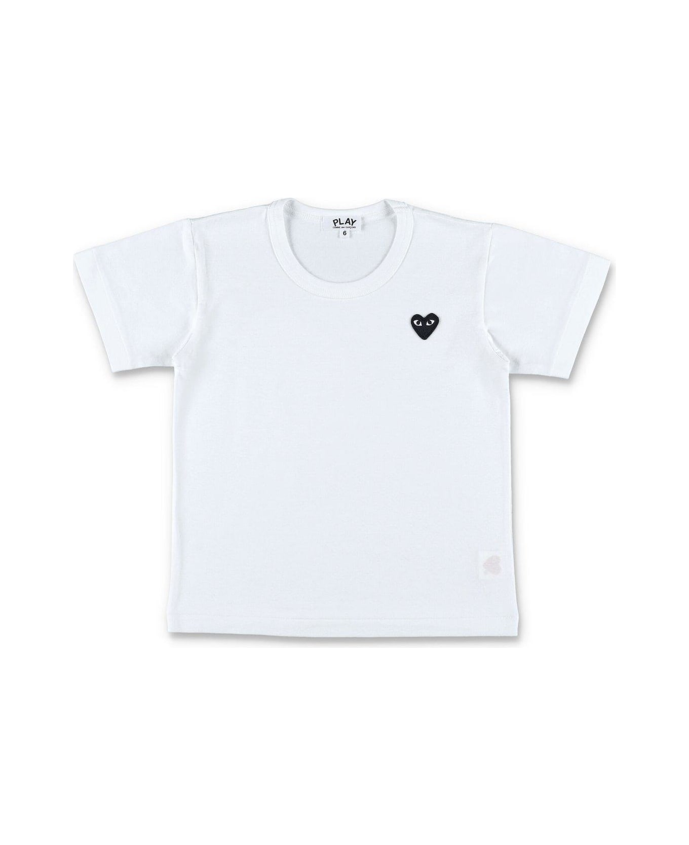Comme des Garçons Play Heart Patch T-shirt - Bianco